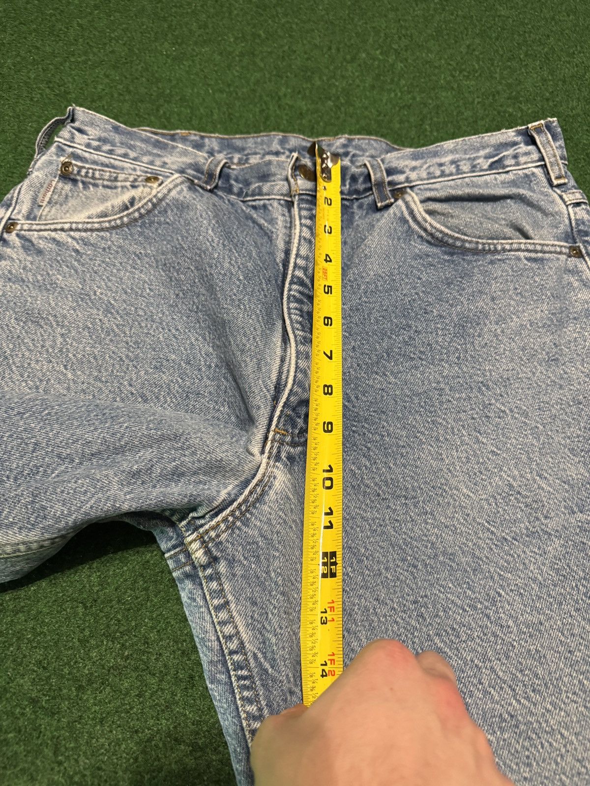 Carhartt Vintage 90s Carhartt Flannel Lined 34x33 Outdoor Work Jeans Size 34" / US 12 / IT 48 - 11 Thumbnail