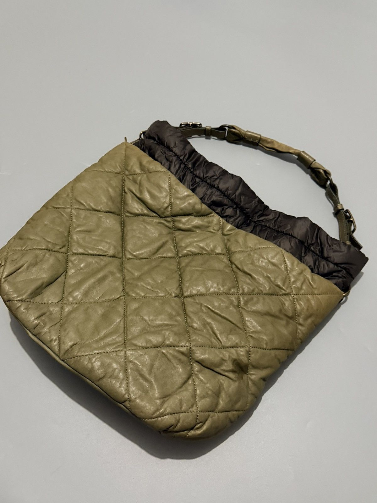 Moncler Moncler Puffer “a Porter” Shoulder Bag Beige & Brown Size ONE SIZE - 4 Thumbnail