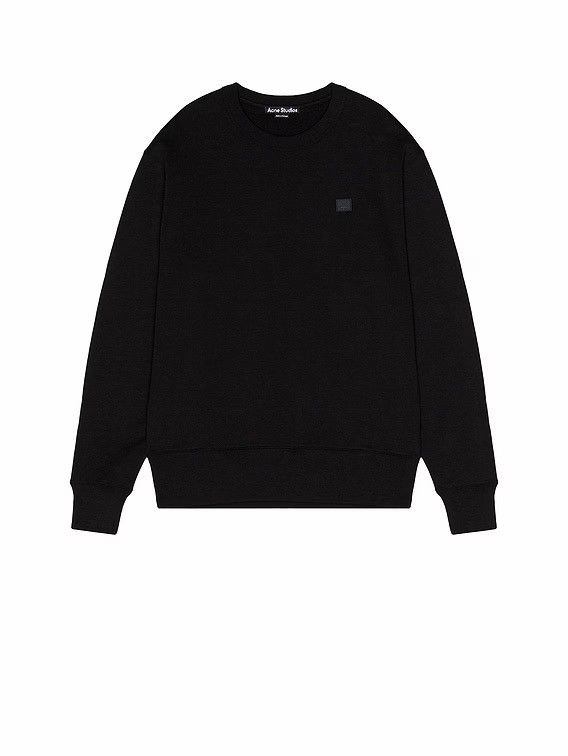 Acne Studios Acne Studios Fairview Face Crewneck Sweatshirt Black Size US M / EU 48-50 / 2 - 1 Thumbnail
