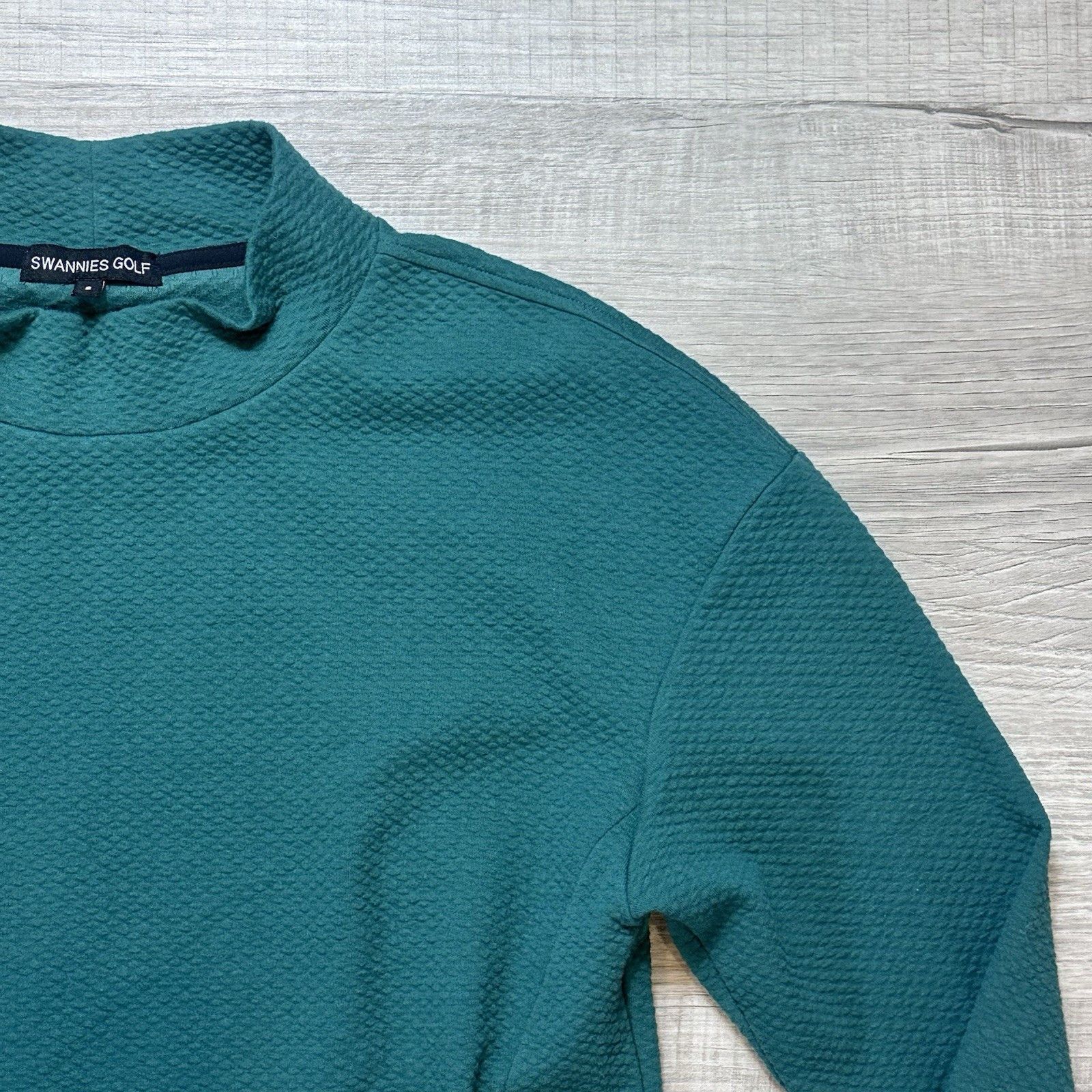 Other Women's Swannies Golf Paige Mock Neck Waffle Knit Pullover Size S / US 4 / IT 40 - 4 Thumbnail