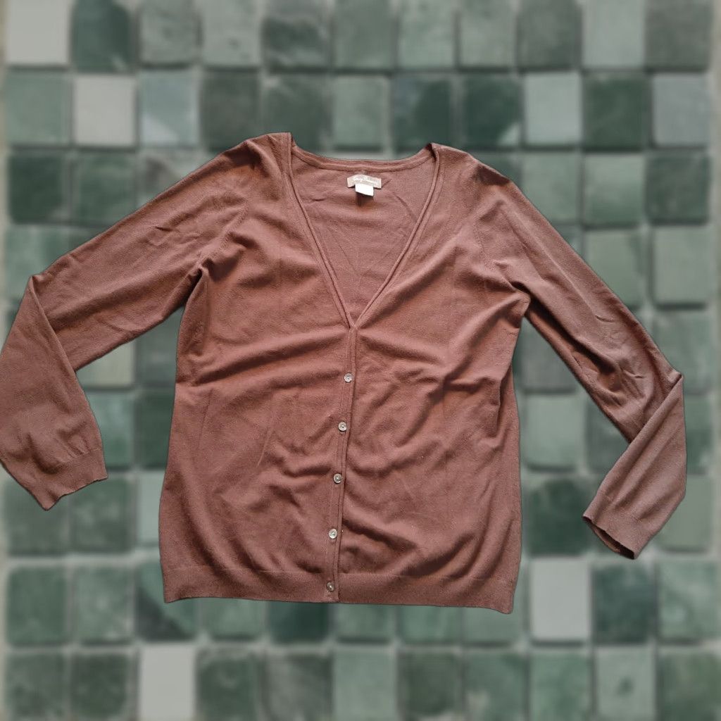 Tommy Bahama Tommy Bahama Womens Shirt Long Sleeve L Large Brown 76% Viscose Soft Relaxed Casual Regular T-Shirt Sleeve Length: Long Sleeve Size L / US 10 / IT 46 - 1 Thumbnail