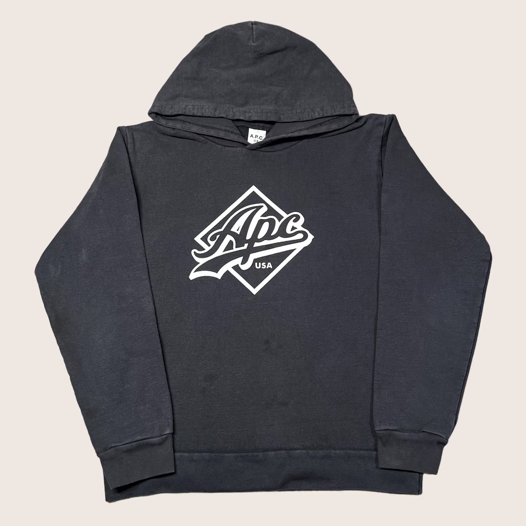 A.P.C. A.P.C. Hoodie Mens L Wayne Faded Sweatshirt Made USA Streetwear Size US L / EU 52-54 / 3 - 1 Thumbnail
