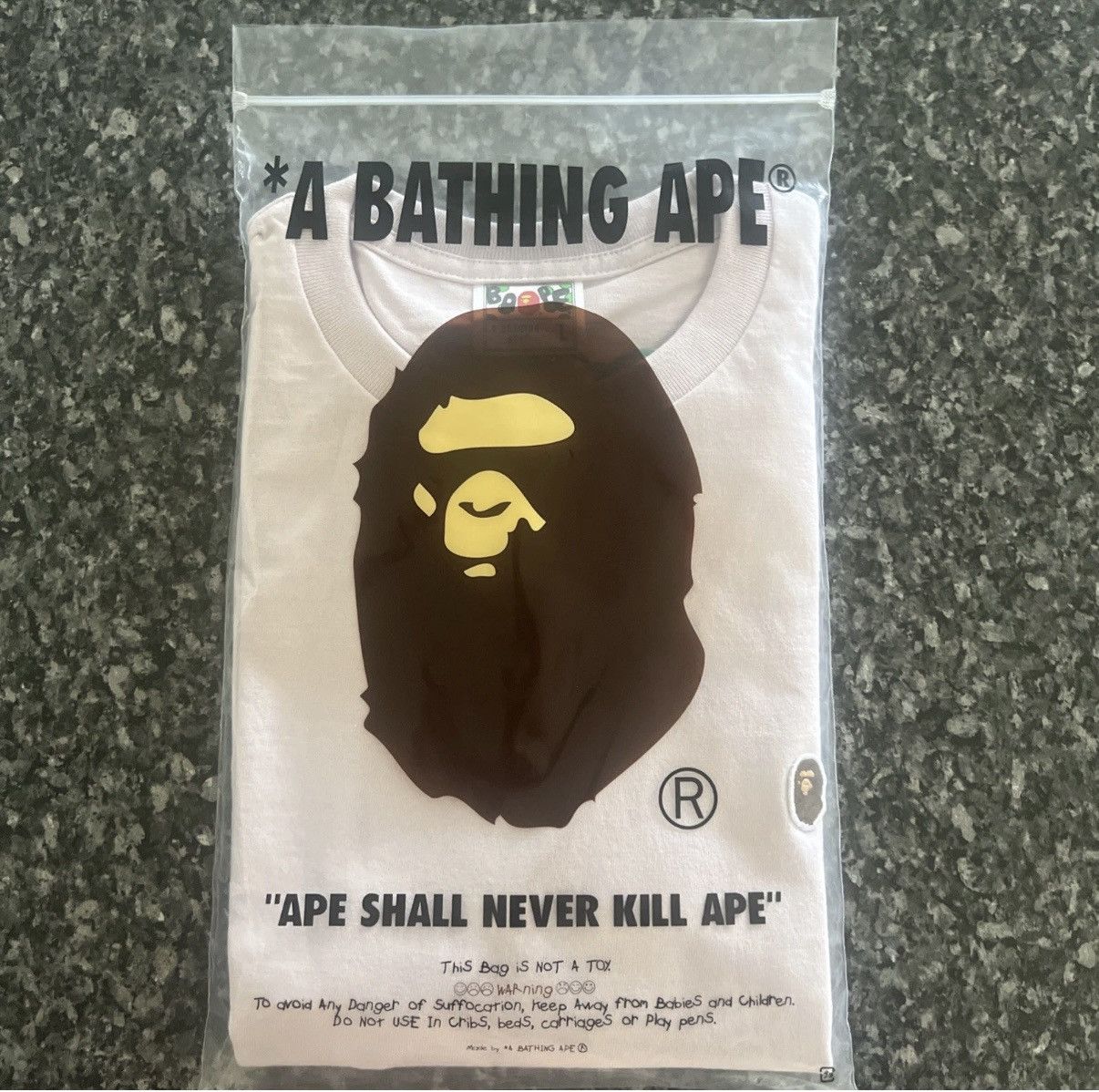 Bape Bape ape head one point tee Size US L / EU 52-54 / 3 - 6 Thumbnail