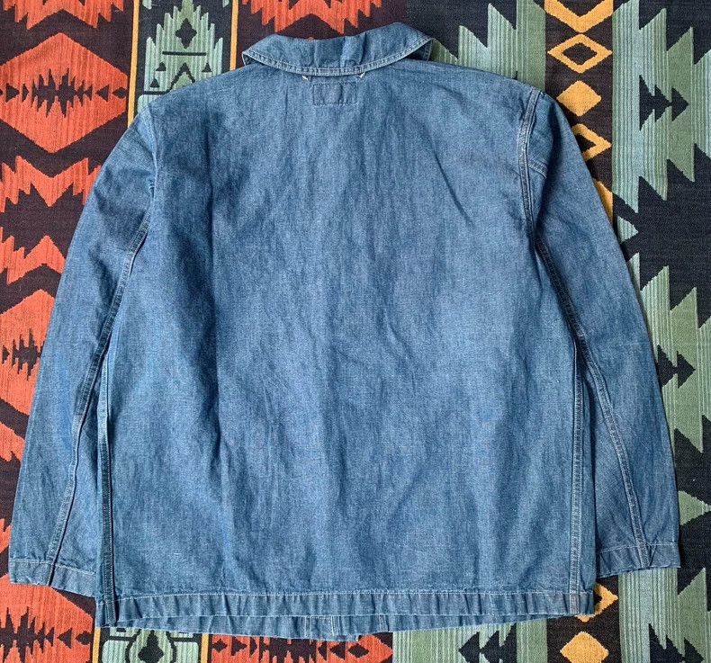RRL Ralph Lauren RRL Ralph Lauren Indigo 1940s Navy workwear jacket 194 Size US L / EU 52-54 / 3 - 3 Thumbnail