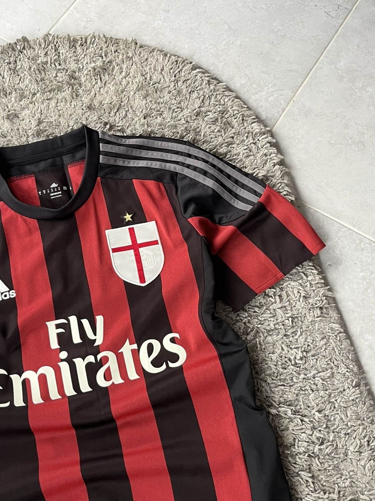 Adidas Vintage Tee Adidas Soccer Football MILAN Streetwear Size US M / EU 48-50 / 2 - 8 Thumbnail