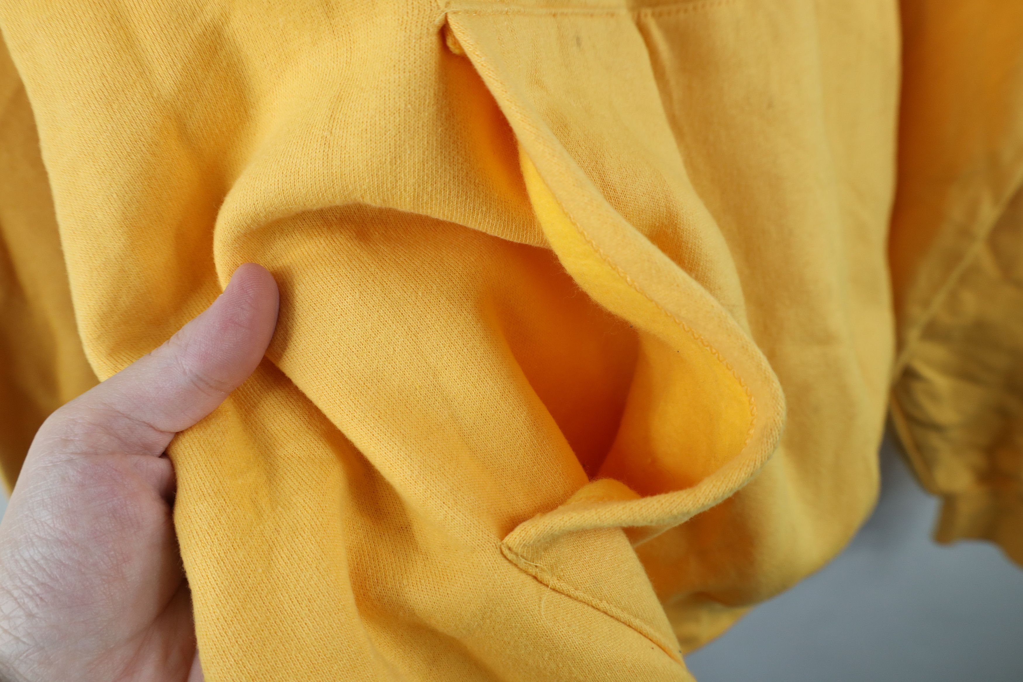 Champion Vintage 90s Champion Overdye Hoodie Sweatshirt Yellow Size US L / EU 52-54 / 3 - 9 Thumbnail