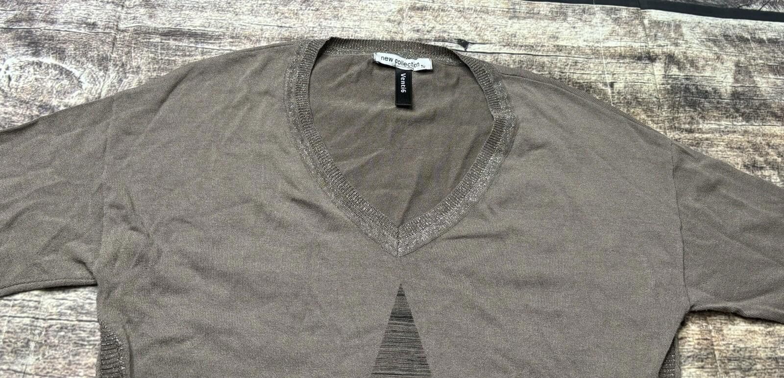 Other Venti6 Sweater Women's L Pullover Star Glitter Italy Linen Size L / US 10 / IT 46 - 4 Thumbnail