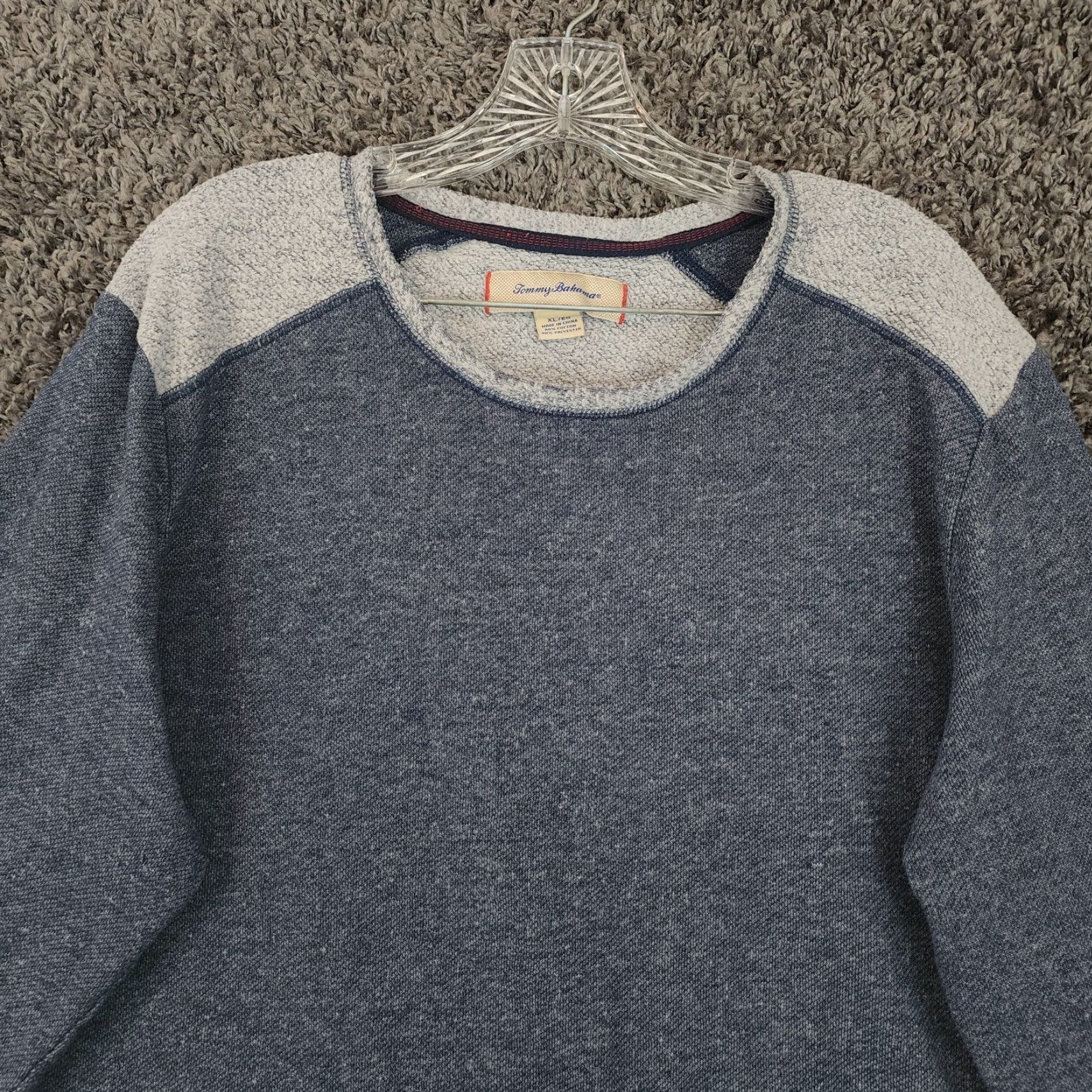 Tommy Bahama Tommy Bahama Sweater Mens XL Blue Lightweight Pullover Size US XL / EU 56 / 4 - 3 Thumbnail