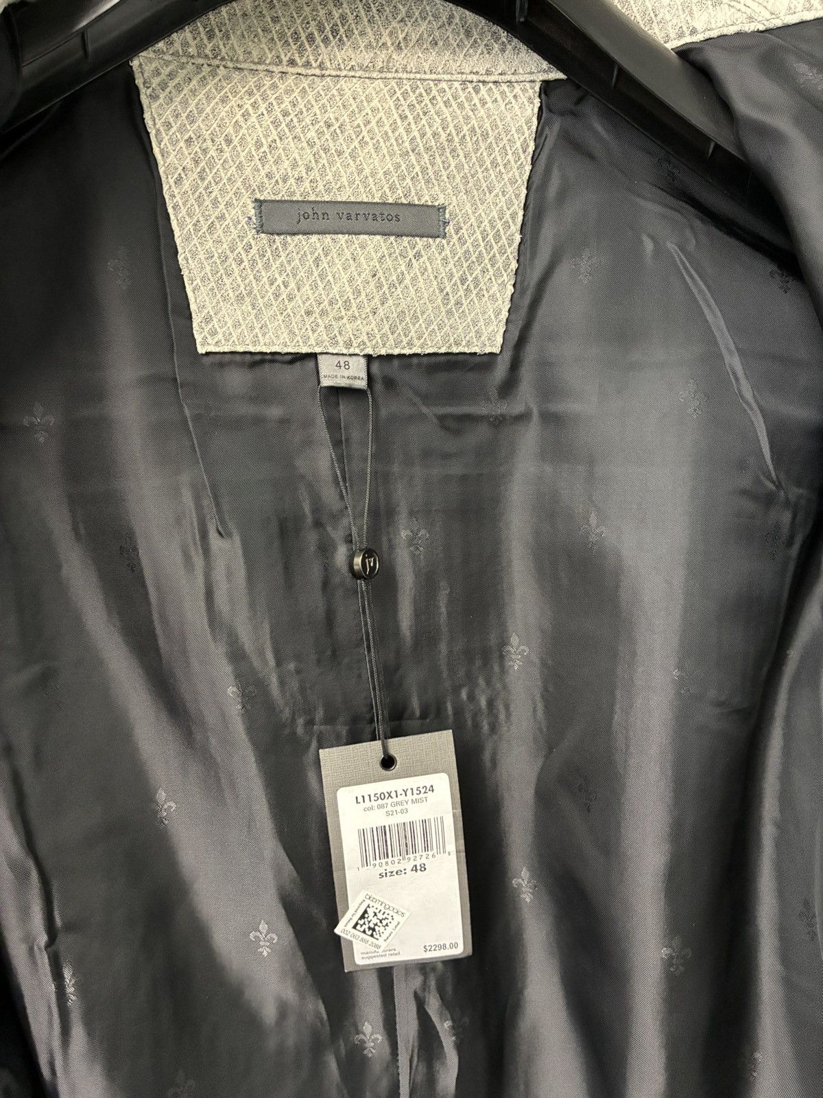 John Varvatos Snake Embossed Leather Trucker jacket EU 48 USA 38 Size US M / EU 48-50 / 2 - 10 Thumbnail