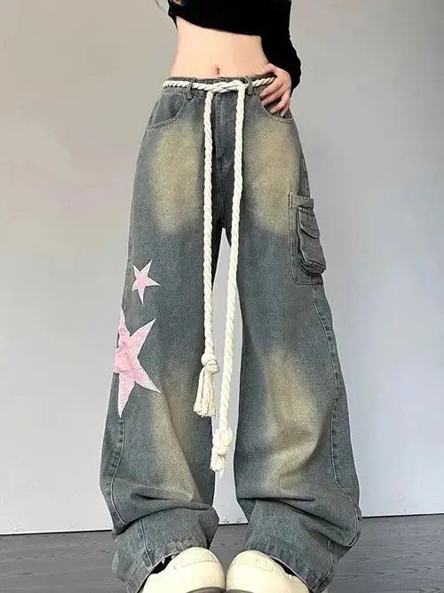 Japanese Brand Baggy Jeans Streetwear Vintage Size 32" / US 10 / IT 46 - 5 Thumbnail