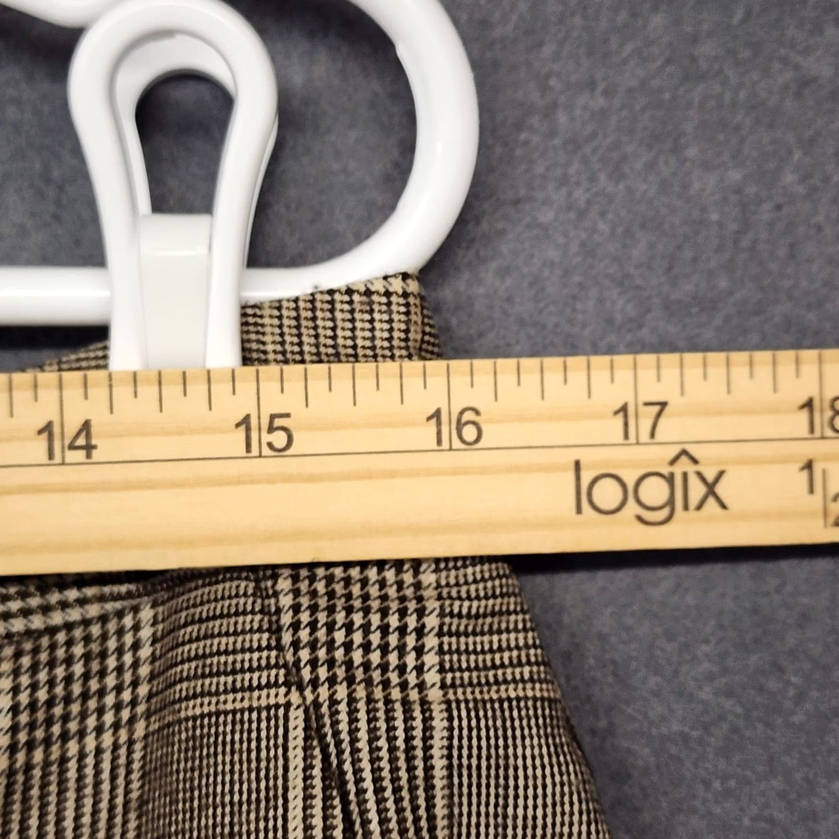 Brooks Brothers Brooks Brothers Wool Pants Womens 12 Grey Glen Plaid Business Office Career Chino Regular Womens Size 34" / US 12 / IT 48 - 6 Thumbnail