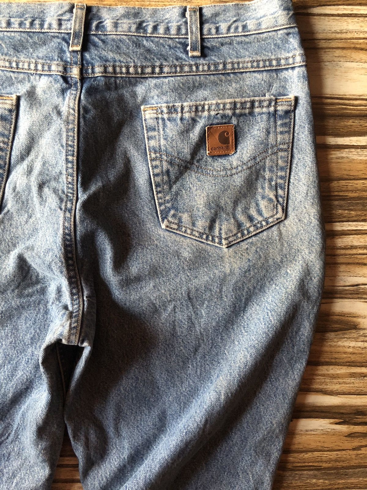 Carhartt Carhartt Blanket Lined Relaxed Fit Faded Blue Jeans Size US 36 / EU 52 - 8 Thumbnail