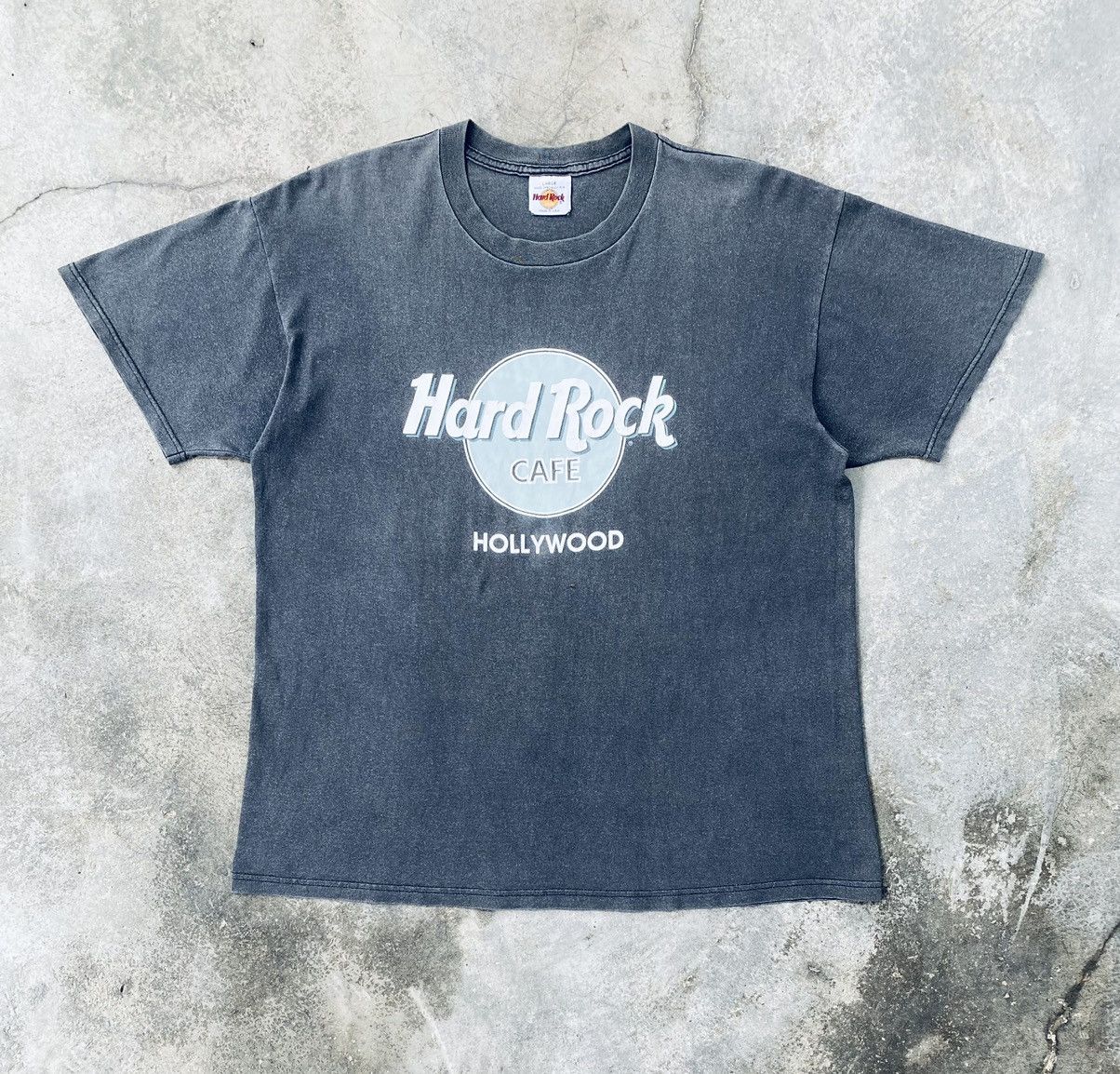 Vintage 90s Hard Rock Hollywood Faded Tees