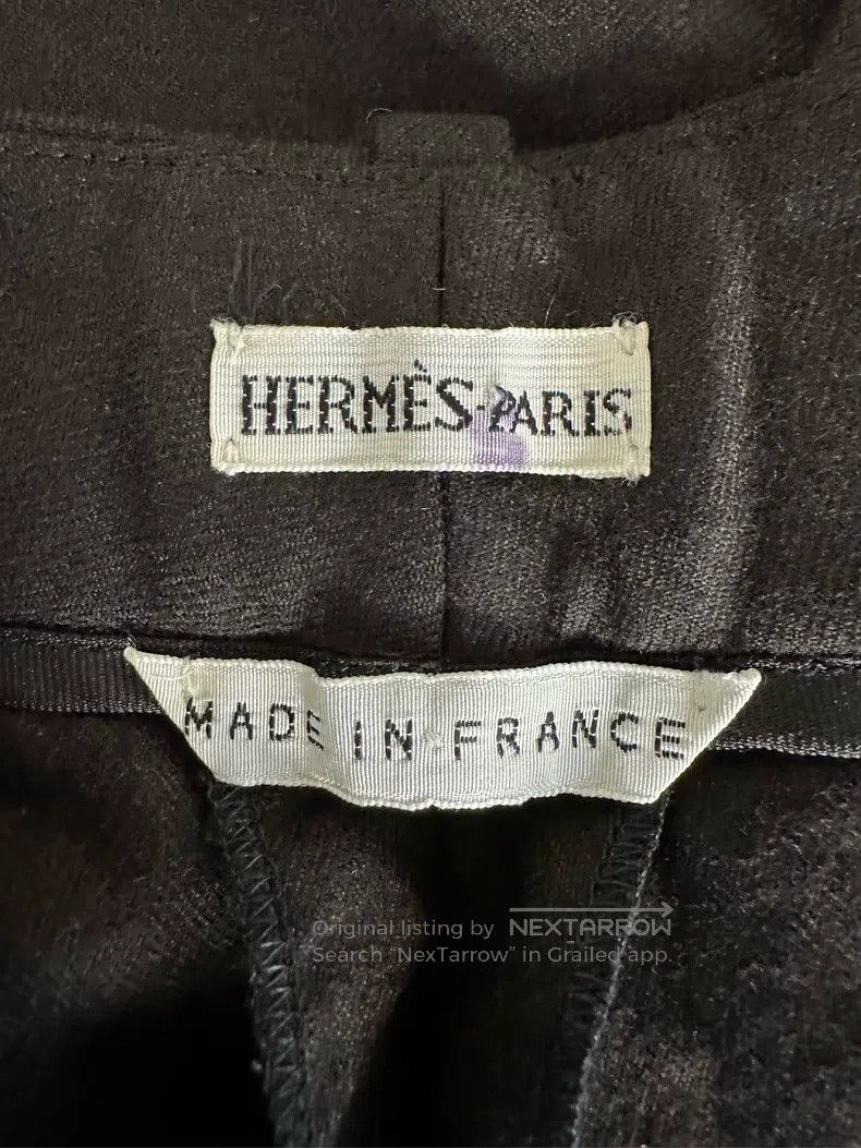 Hermes Hermes Margiela Era Fine Wool Pleated Drapable Trousers - Size 25" / US 0 / IT 36 - 8 Thumbnail