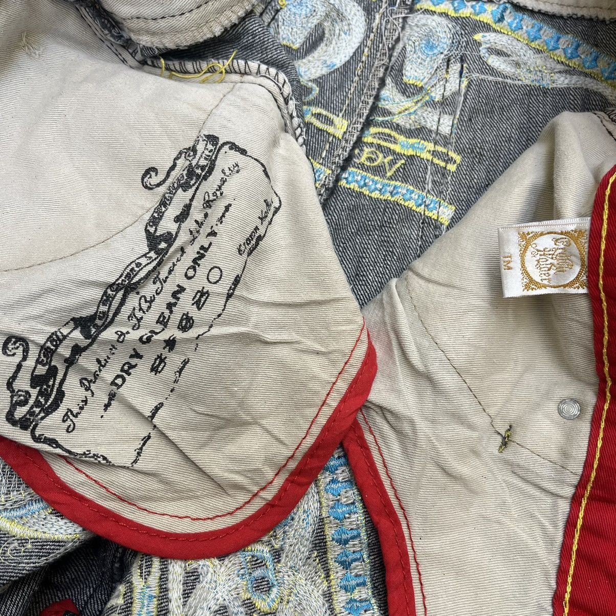 JNCO Vintage Crown Holder Arts Embroidery Denim Jeans Size US 40 / EU 56 - 8 Thumbnail