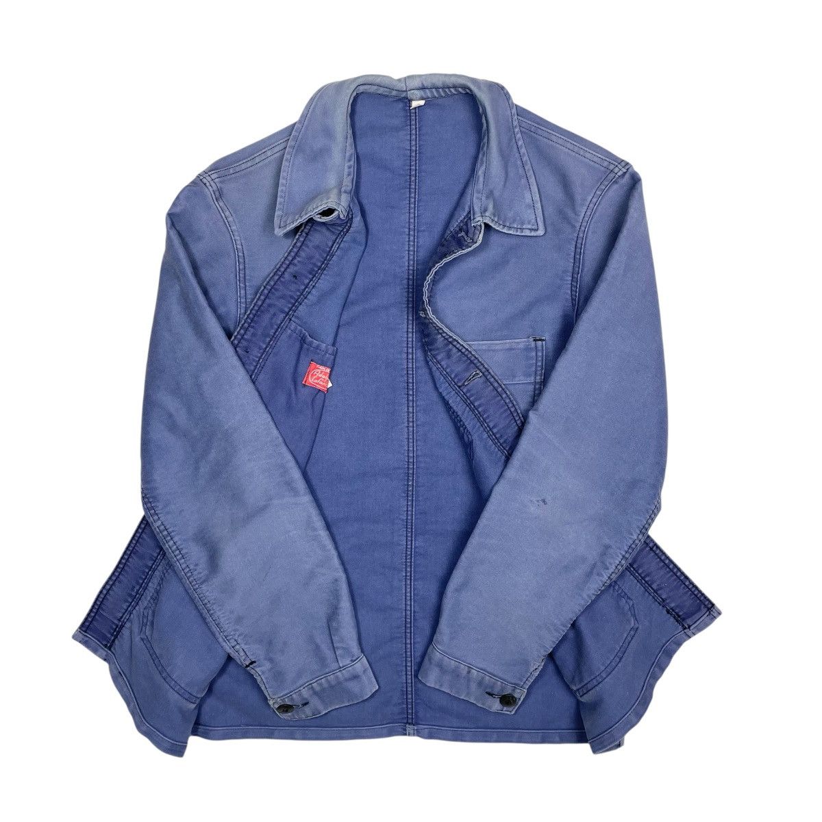 Vintage 1960s French Moleskin Work Jacket - Medium Size US M / EU 48-50 / 2 - 2 Thumbnail