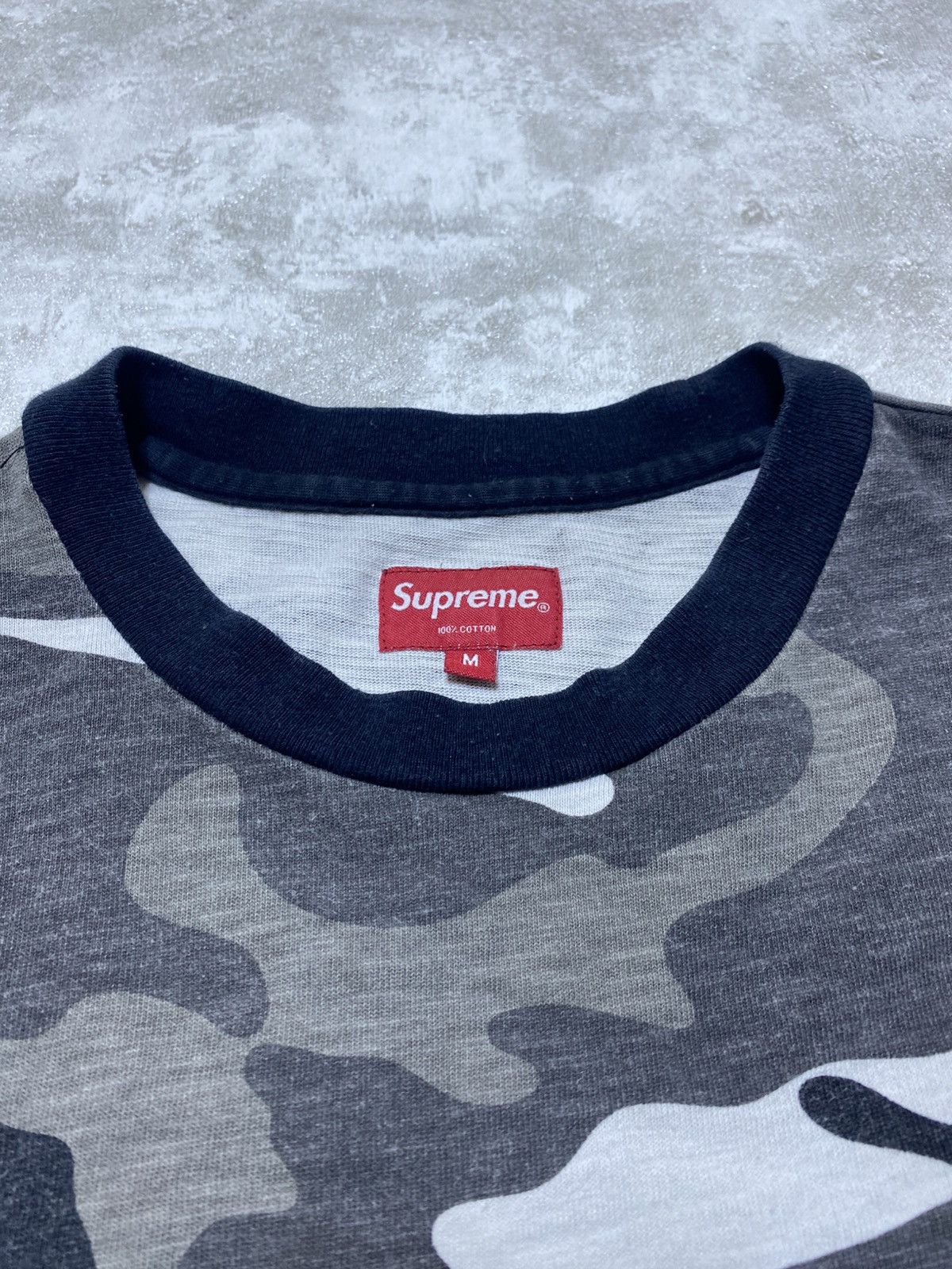 Supreme Supreme SS18 Snow Camo Pocket Tee Size US M / EU 48-50 / 2 - 5 Thumbnail