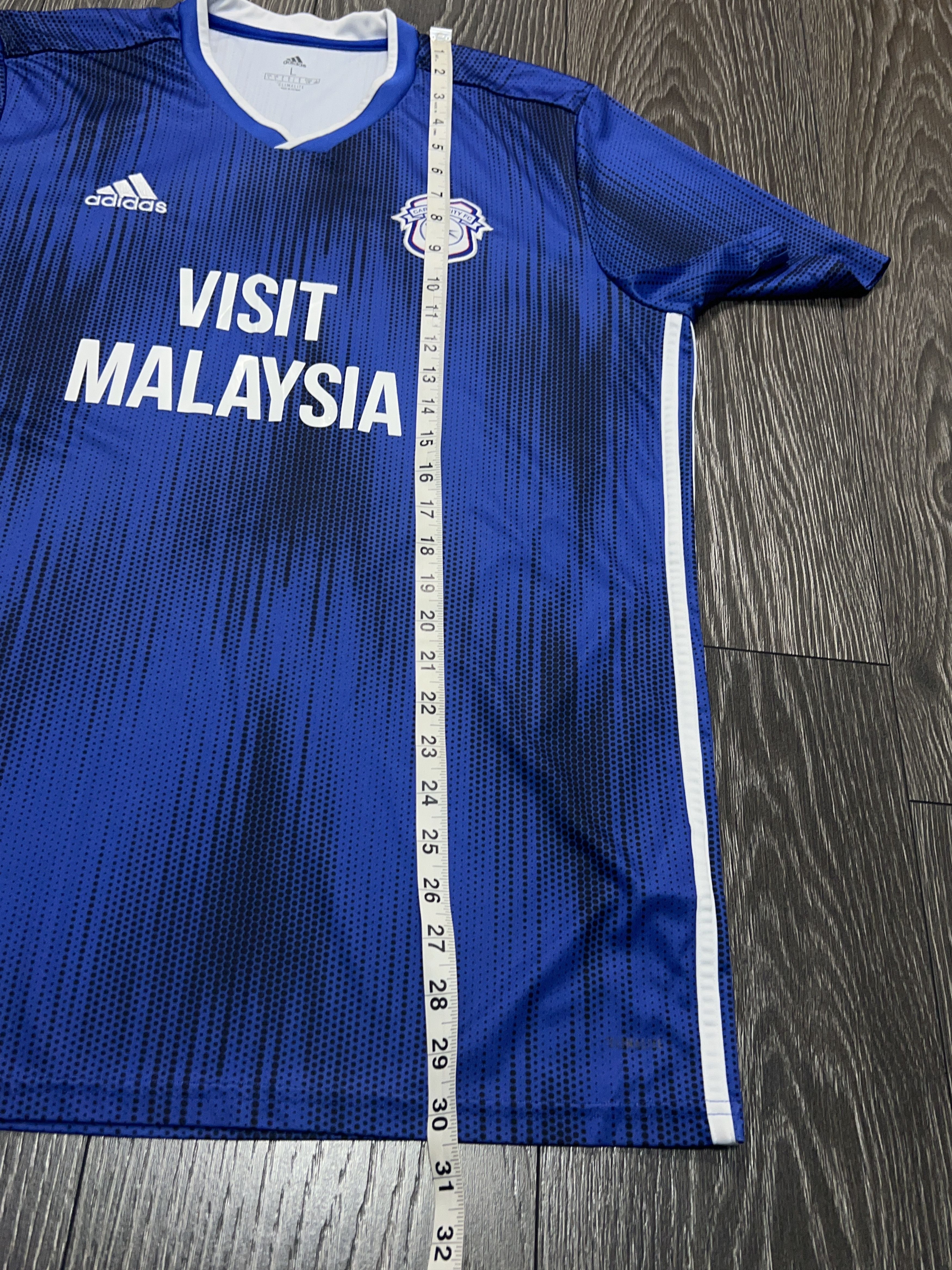 Adidas Cardiff City FC 2019 2020 Home Football Soccer Shirt Jersey Size US L / EU 52-54 / 3 - 9 Thumbnail