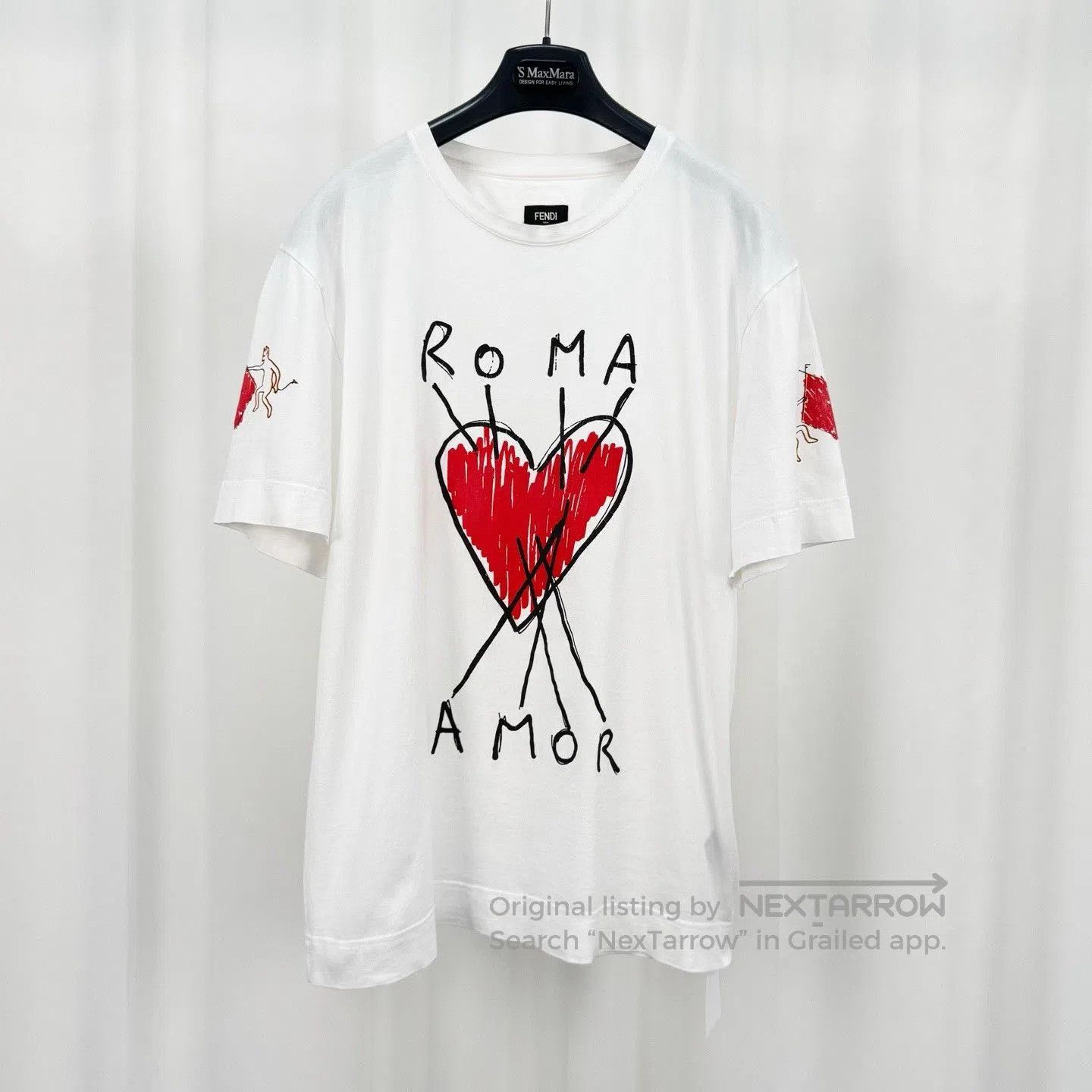 Fendi Fendi Heart Print Letter Short-Sleeve. Size S / US 4 / IT 40 - 1 Thumbnail