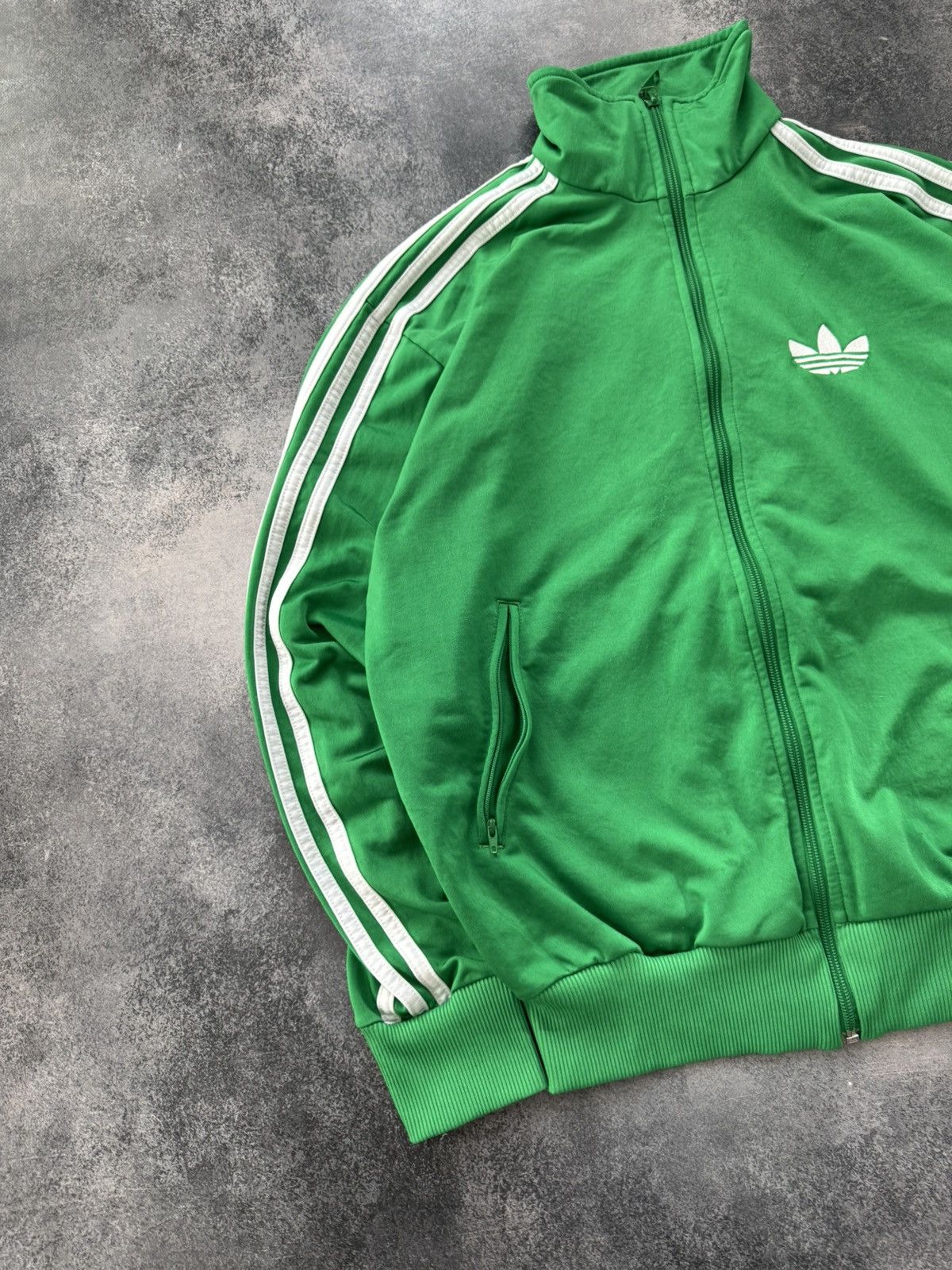 Adidas Vintage Adidas Firebird Track Retro Jacket O0s Green White Size US S / EU 44-46 / 1 - 2 Thumbnail