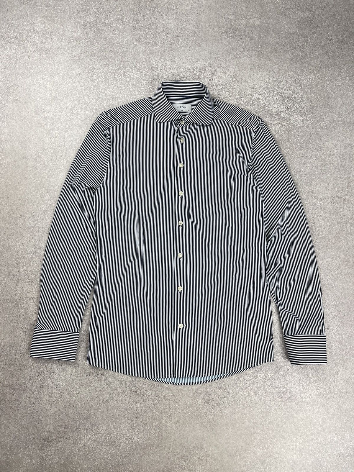 Eton Eton Slim Stripped Long Sleeve Shirt Size 40 15 3/4 Size US M / EU 48-50 / 2 - 1 Thumbnail