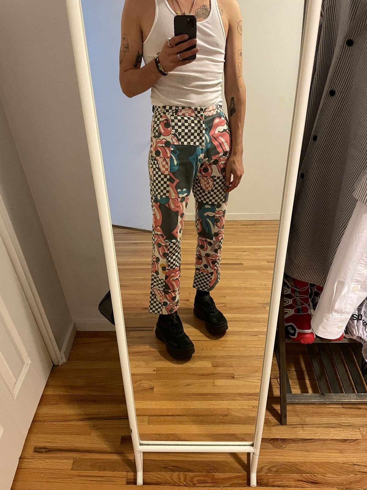 Comme des Garcons Homme Plus SS06 Rolling Stones Patch Worked Trouser Size US 28 / EU 44 - 2 Thumbnail