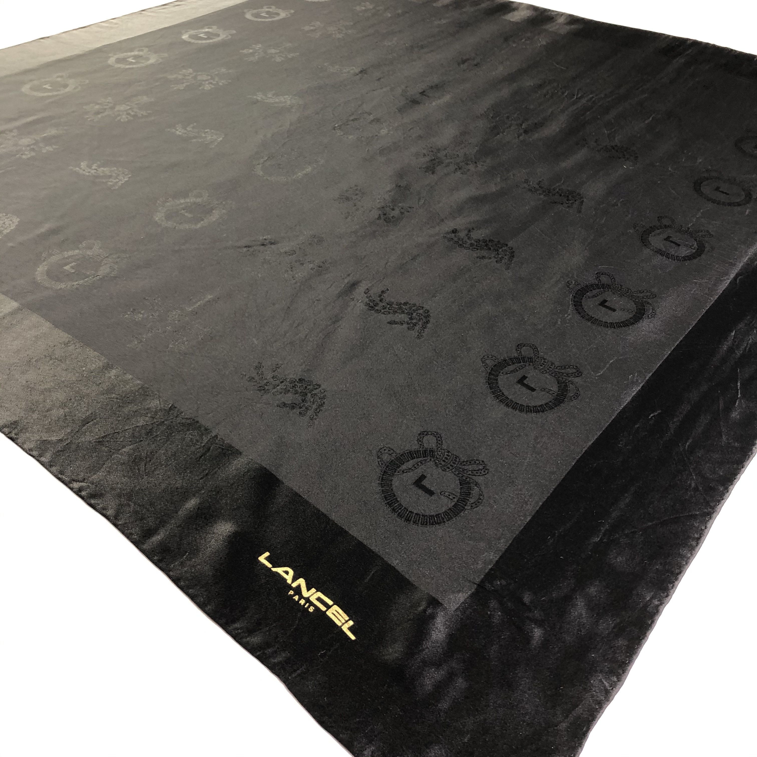 Lancel × Vintage Vintage Lancel Silk Scarf Size ONE SIZE - 4 Thumbnail