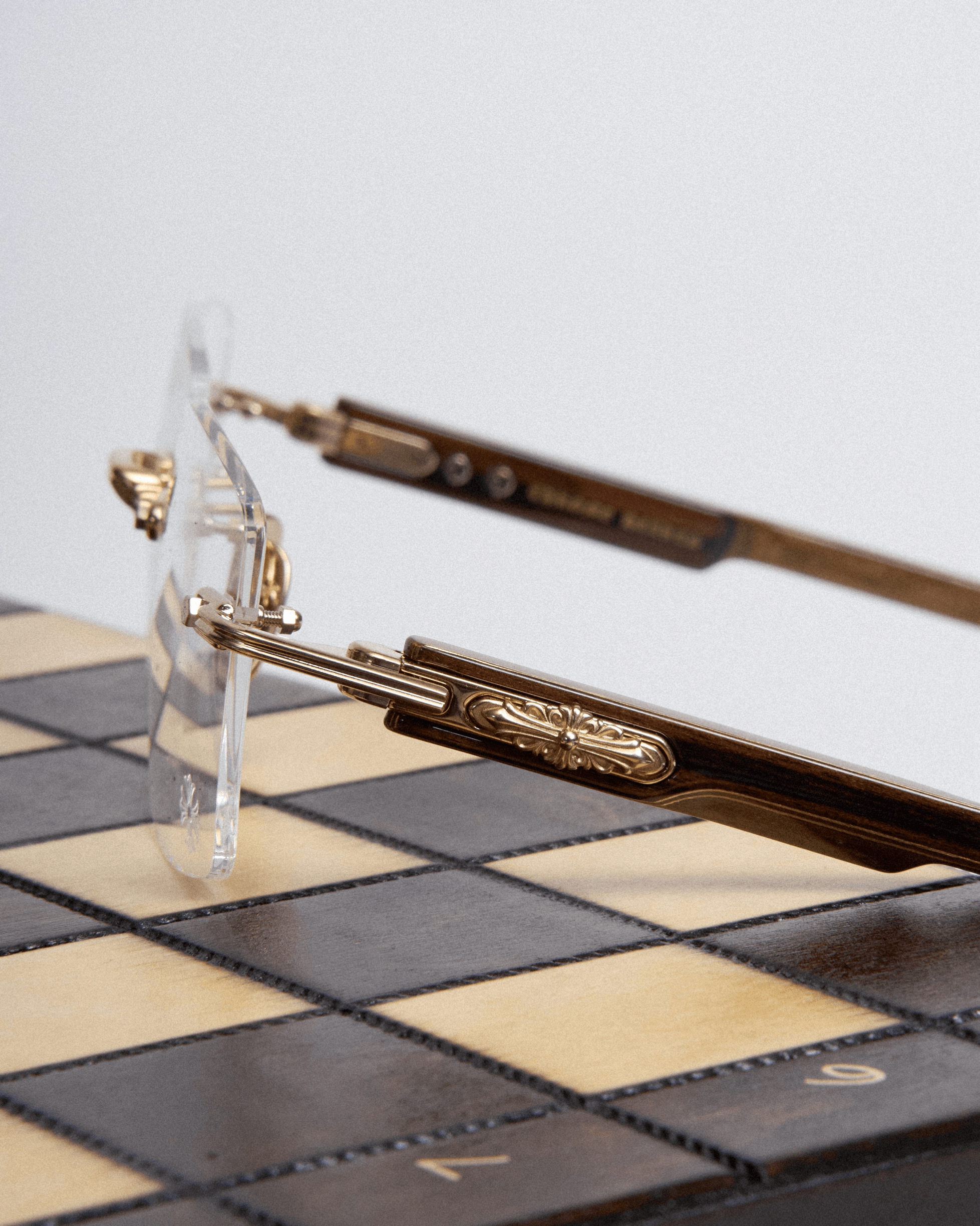 Chrome Hearts CHROME HEARTS DEEP II Gold Plated/Wood Size ONE SIZE - 5 Thumbnail