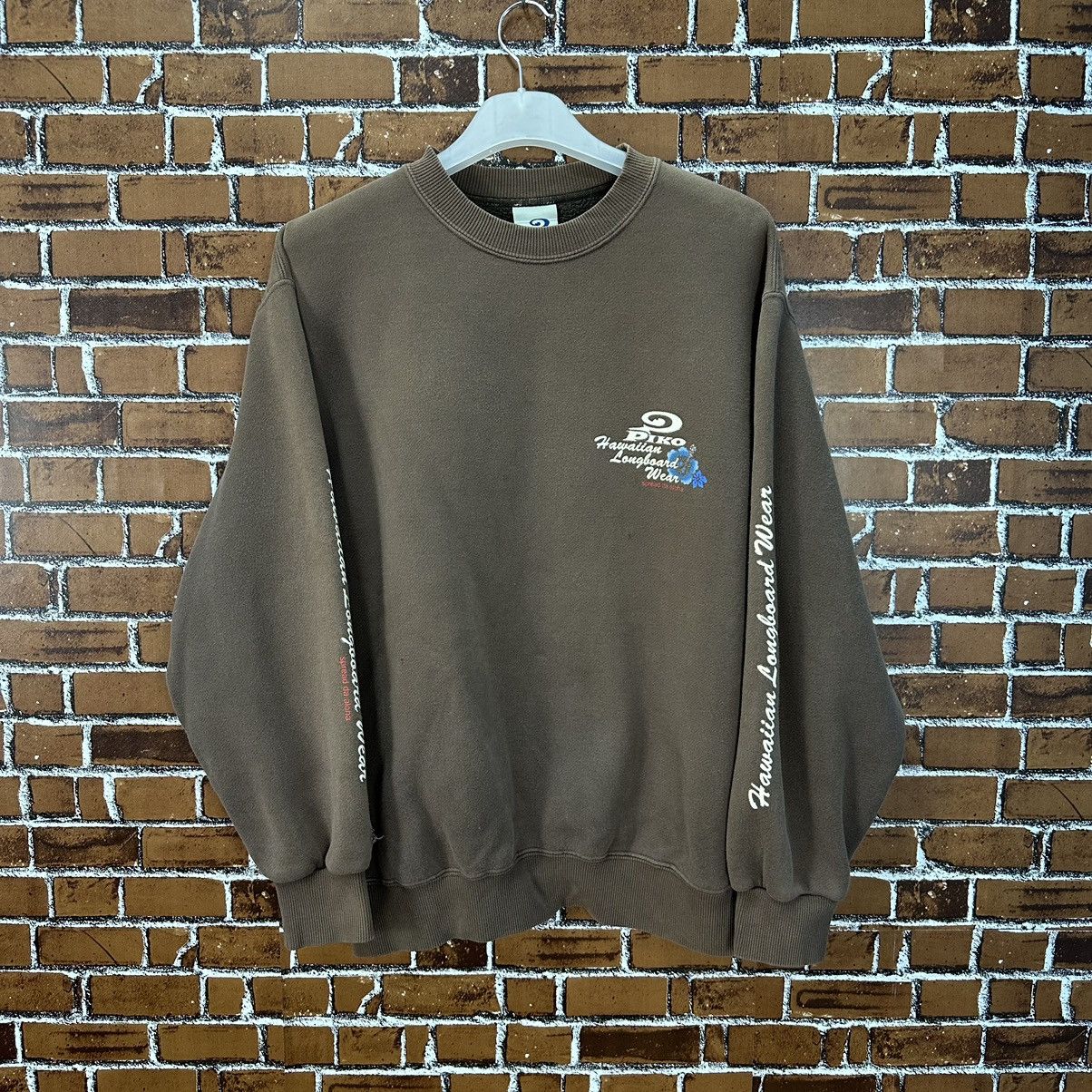 Vintage Y2k Piko Hawaiian Longboard Wear Faded Vintage Crewneck Z149 Size US M / EU 48-50 / 2 - 2 Thumbnail