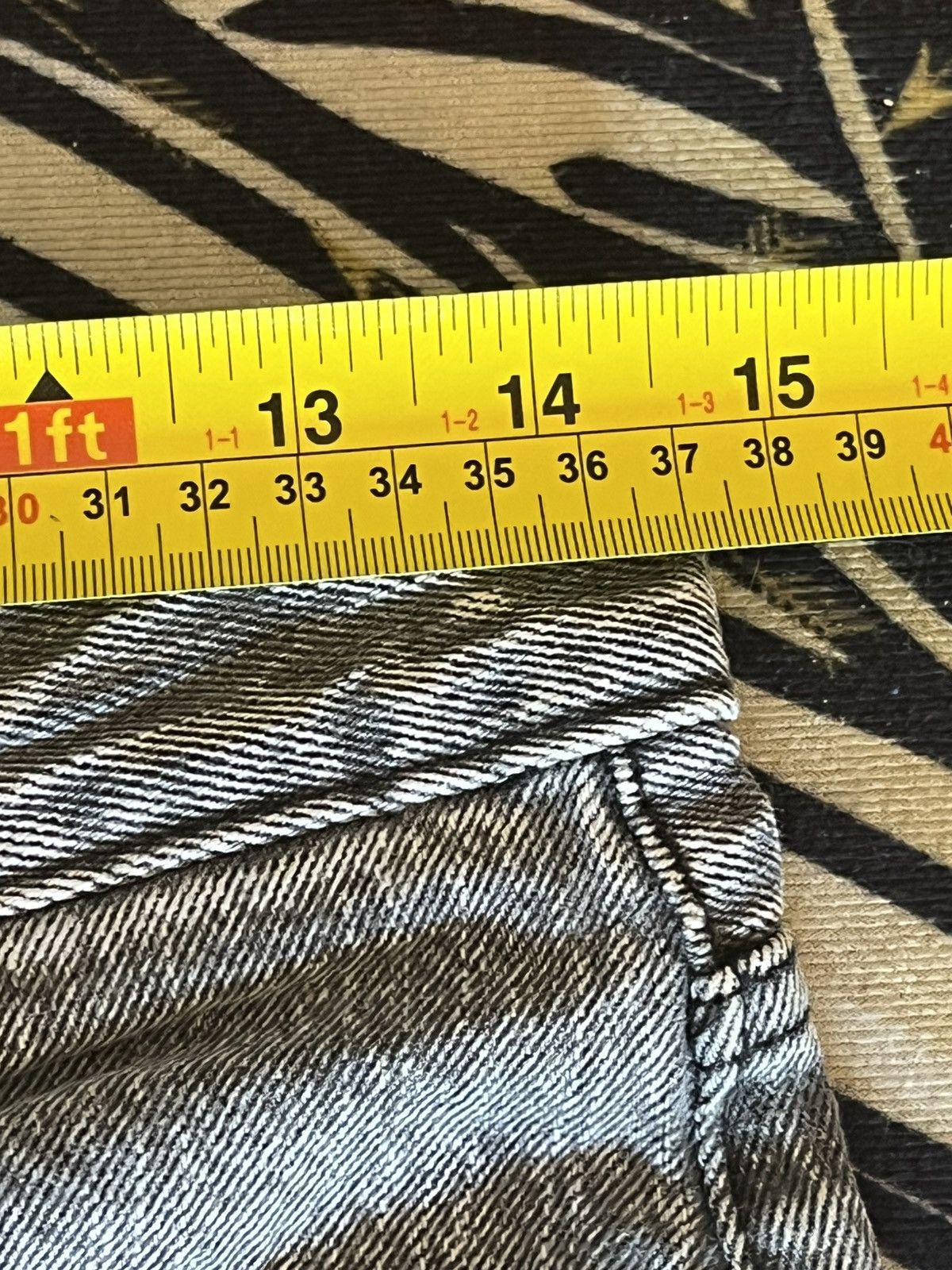 GU Vintage GU Baggy Distressed Denim Size US 28 / EU 44 - 14 Thumbnail