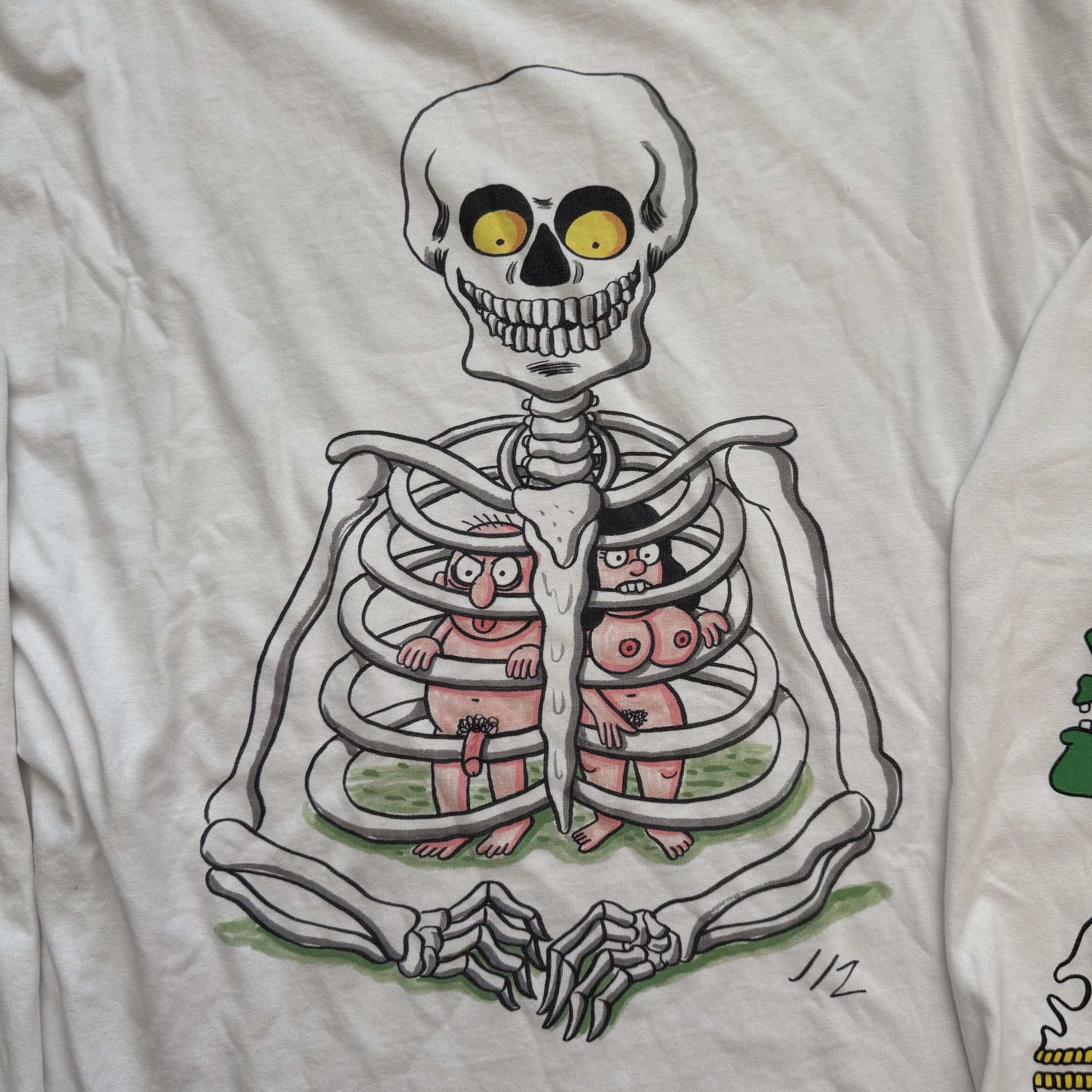 Brain Dead Brain Dead x JIZ Johnny Ryan “Skeletons” Collab Long-Sleeve Size US L / EU 52-54 / 3 - 2 Thumbnail