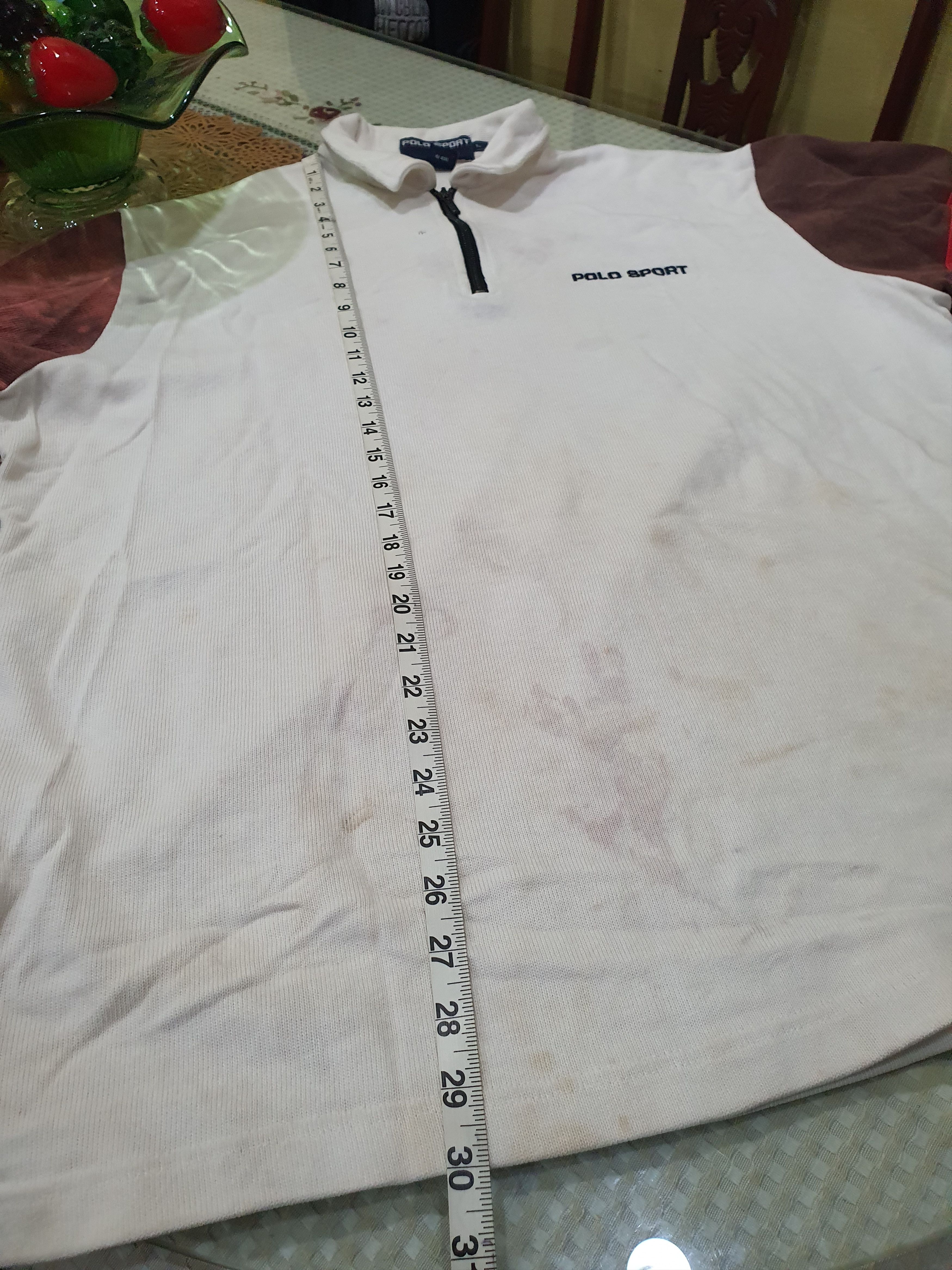 Polo Ralph Lauren vintage 90s Polo Sport Ralph Lauren long-sleeve rugby shirt Size US L / EU 52-54 / 3 - 18 Thumbnail