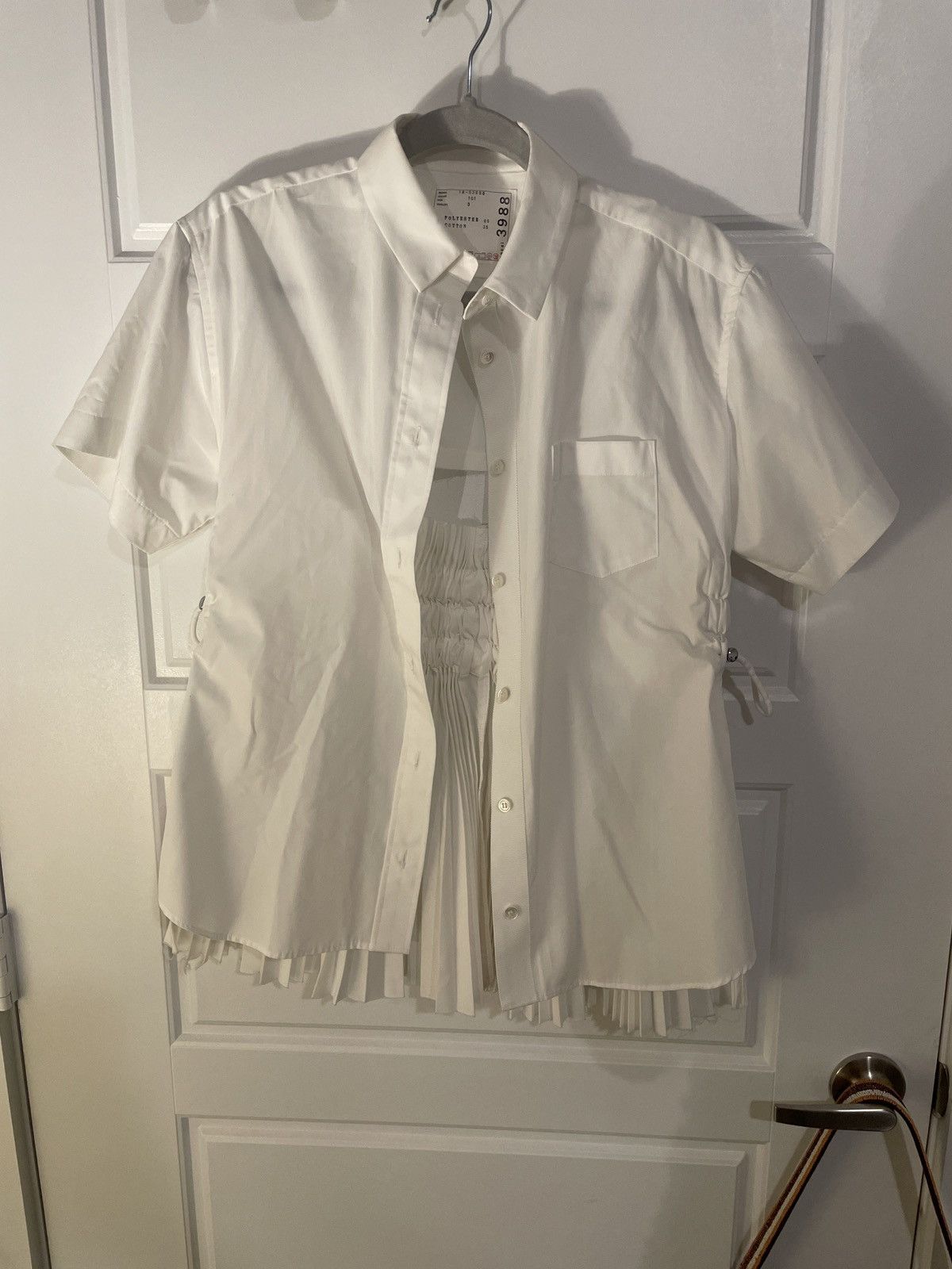 Sacai White Sacai Blouse Size XXS / US 00 / IT 34 - 1 Thumbnail
