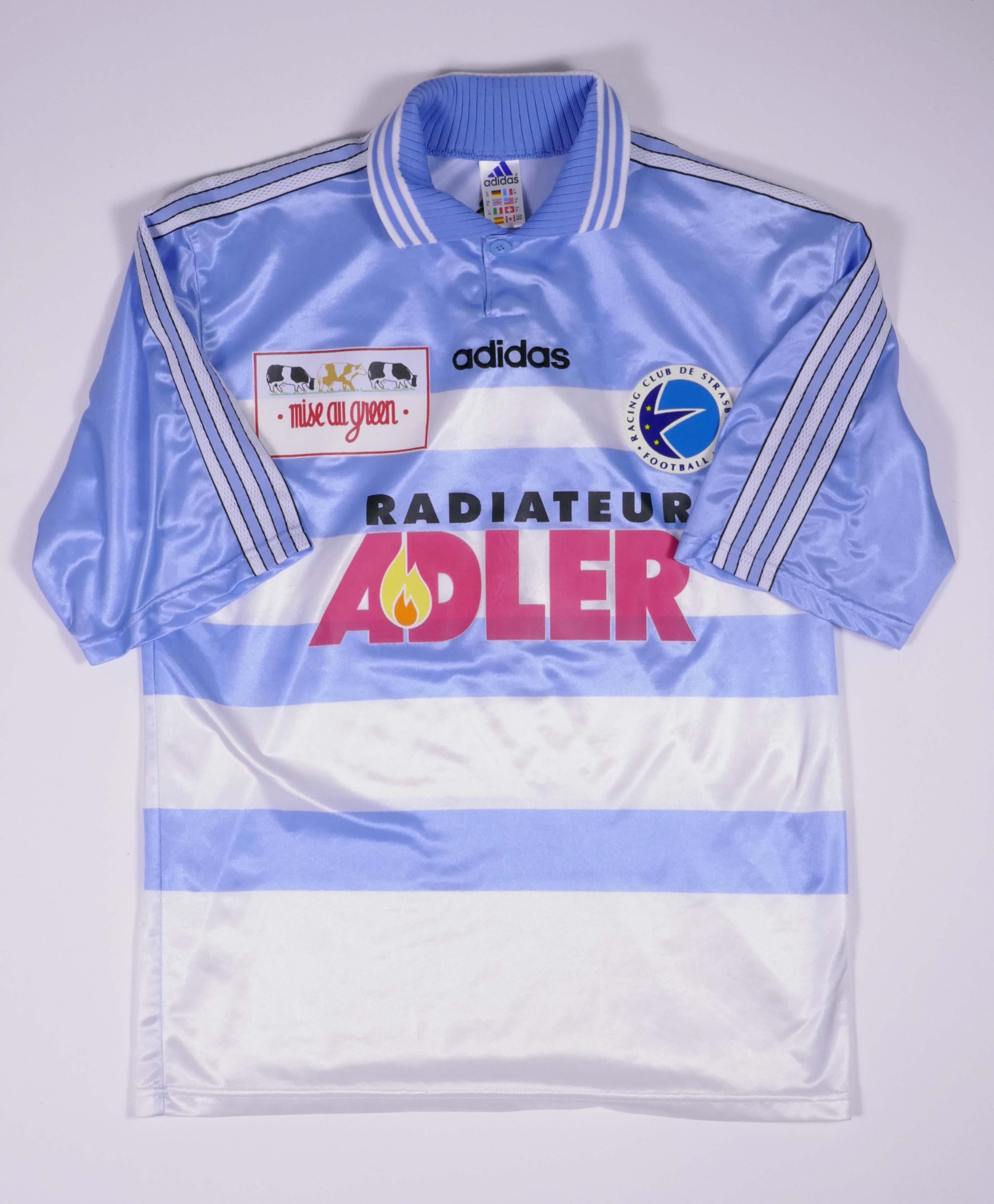 Adidas Strasbourg 97/98 Jersey Home Soccer Football Authentic Size US M / EU 48-50 / 2 - 1 Thumbnail