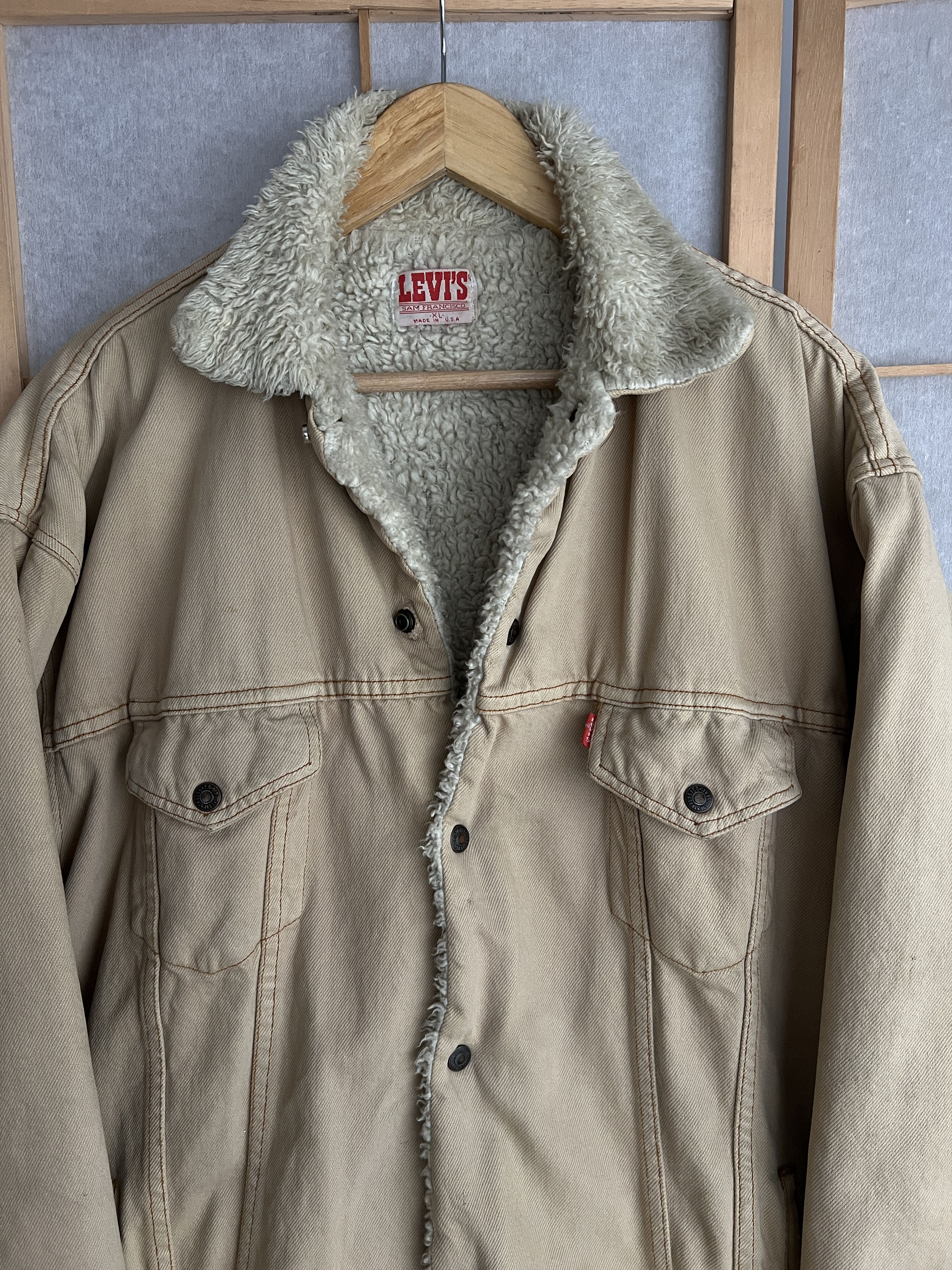 Faded VTG 80s Levis San Francisco USA denim jacket trucker