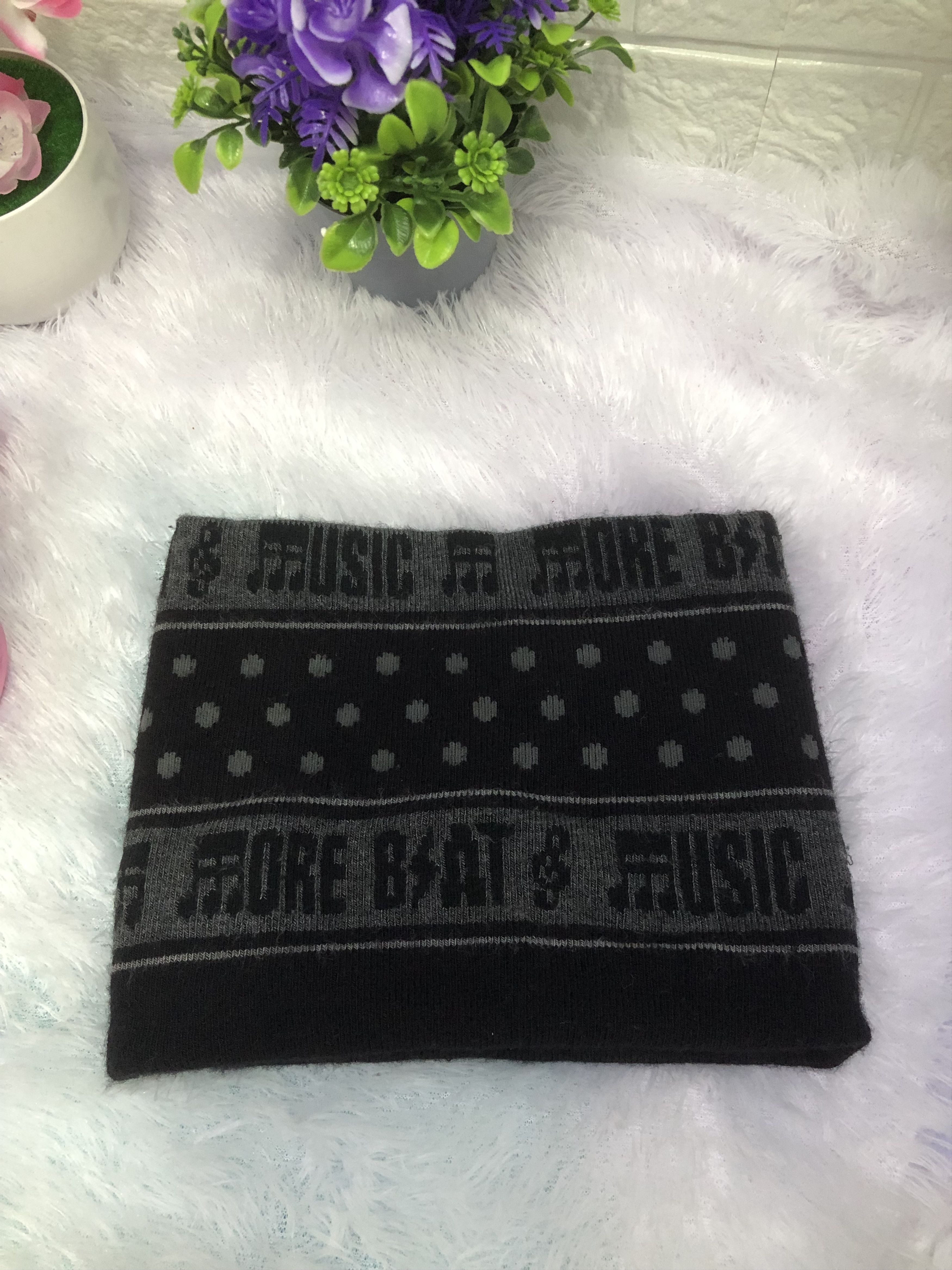 Japanese Brand Music Core Beat Knit Neck Gaiter / Beanie Size ONE SIZE - 2 Thumbnail