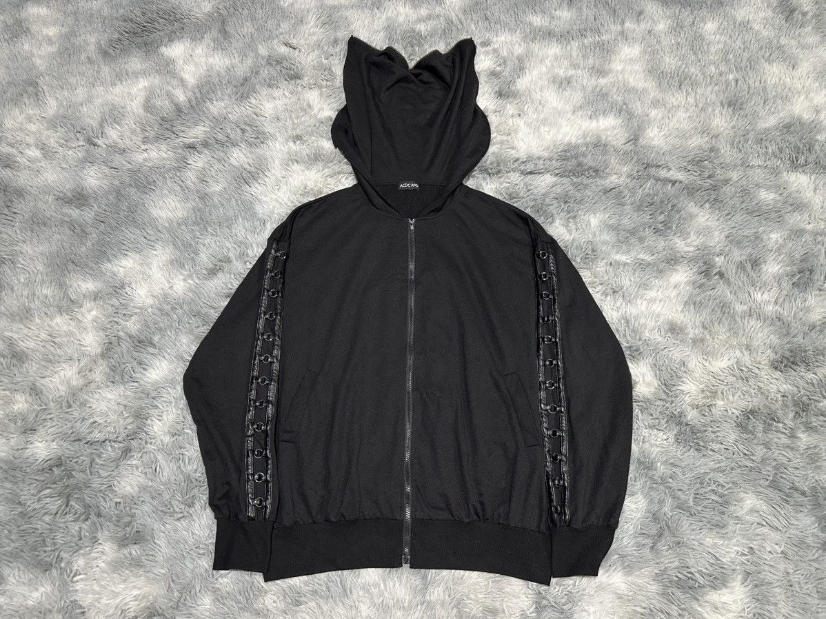 Japanese Brand 🔥Sick Y2K AC DC Rag Devil Hoodie Metal Loop Goth Punk Size US M / EU 48-50 / 2 - 1 Thumbnail