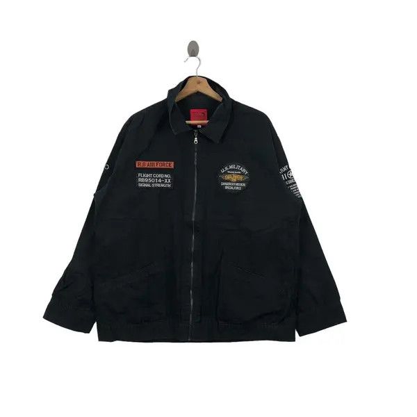 Other Vintage US MILITARY Dangerous Jacket Windbreaker Size US XL / EU 56 / 4 - 1 Thumbnail