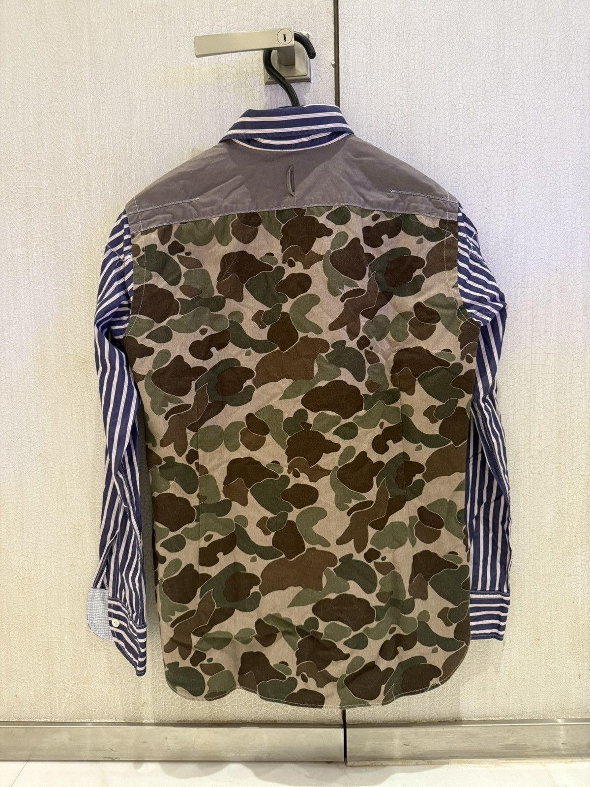 Junya Watanabe Junya Watanabe Stripe/ Camouflage Shirt Size US S / EU 44-46 / 1 - 3 Thumbnail