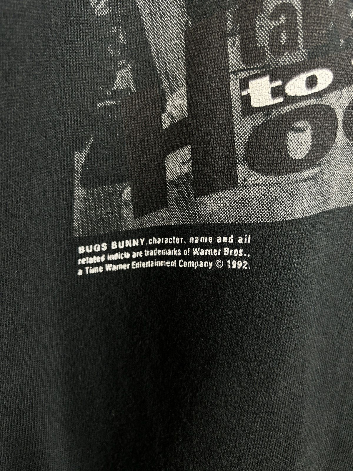 Vintage 90s Bugs Bunny Space Jam Jordan Heavy Sweat T-Shirt L Size US L / EU 52-54 / 3 - 4 Thumbnail