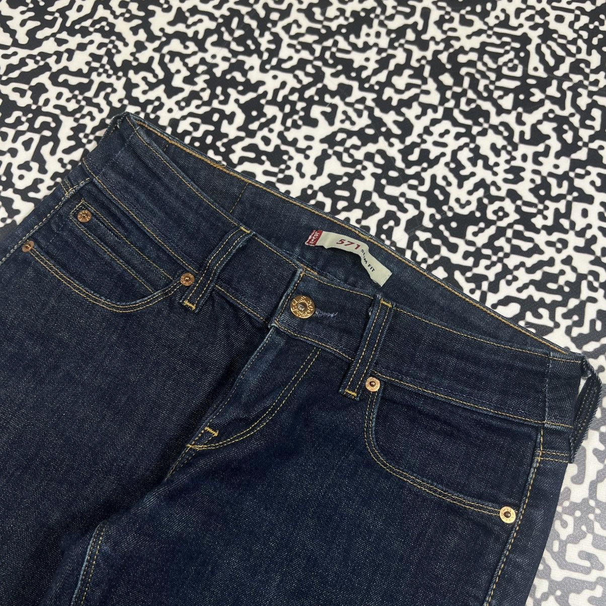 Levi's Vintage Y2K Levis 571 Slim Fit Casual Jeans Size 29" - 11 Thumbnail