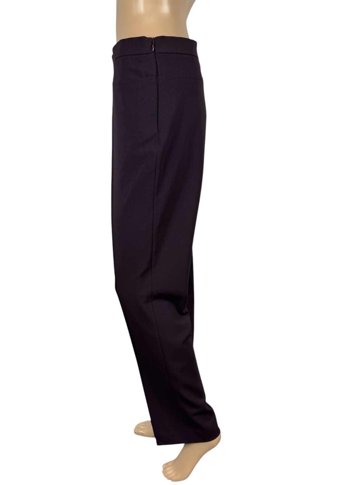 Akris Akris Punto Wool-Polyester Dress Pants Purple size IT44 US8 Size 30" / US 8 / IT 44 - 4 Thumbnail