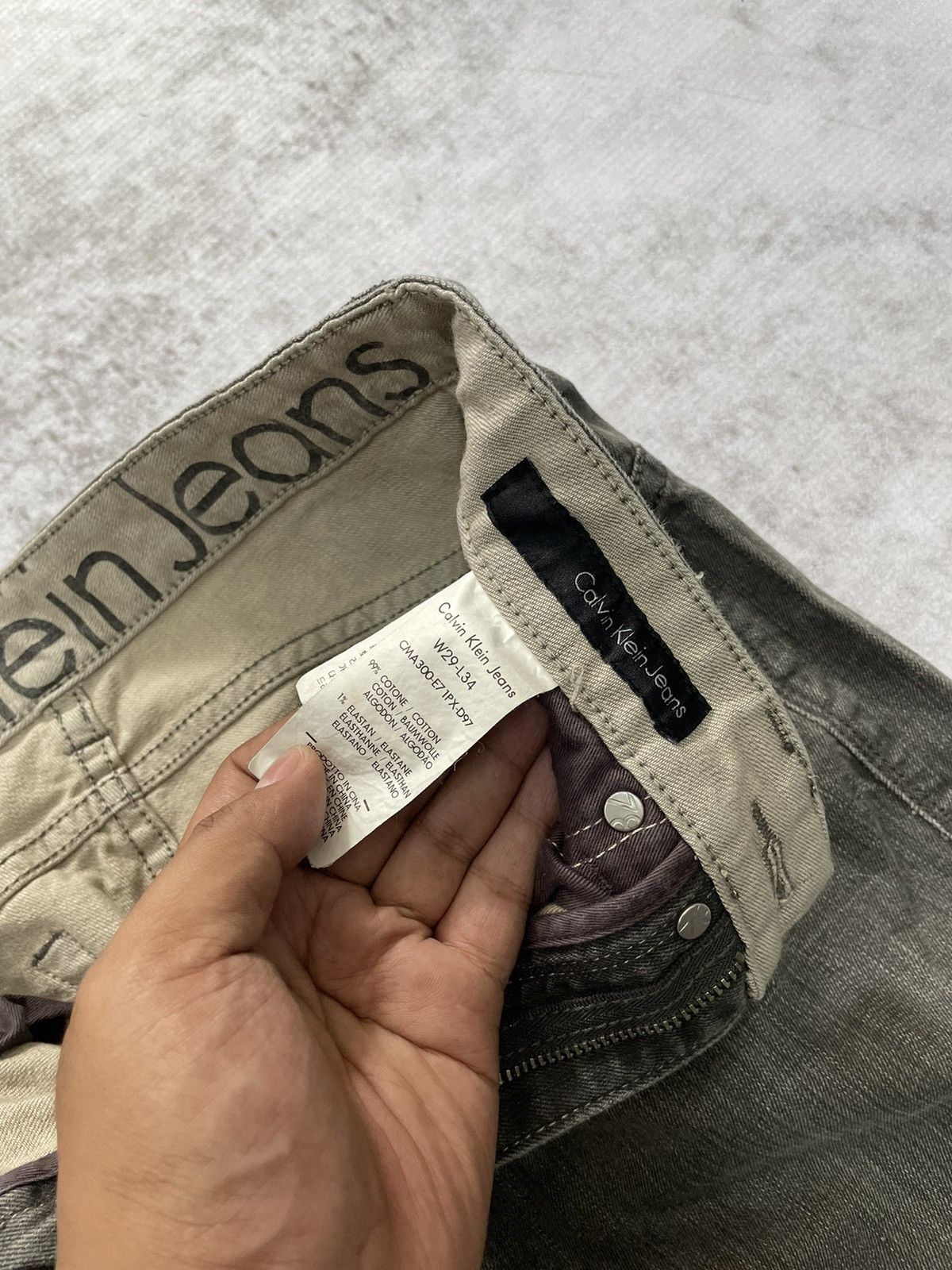 Hysteric Glamour × If Six Was Nine × Le Grande Bleu (L.G.B.) 2000s Calvin klein smoke wash denim Y2k style Size US 29 - 6 Thumbnail