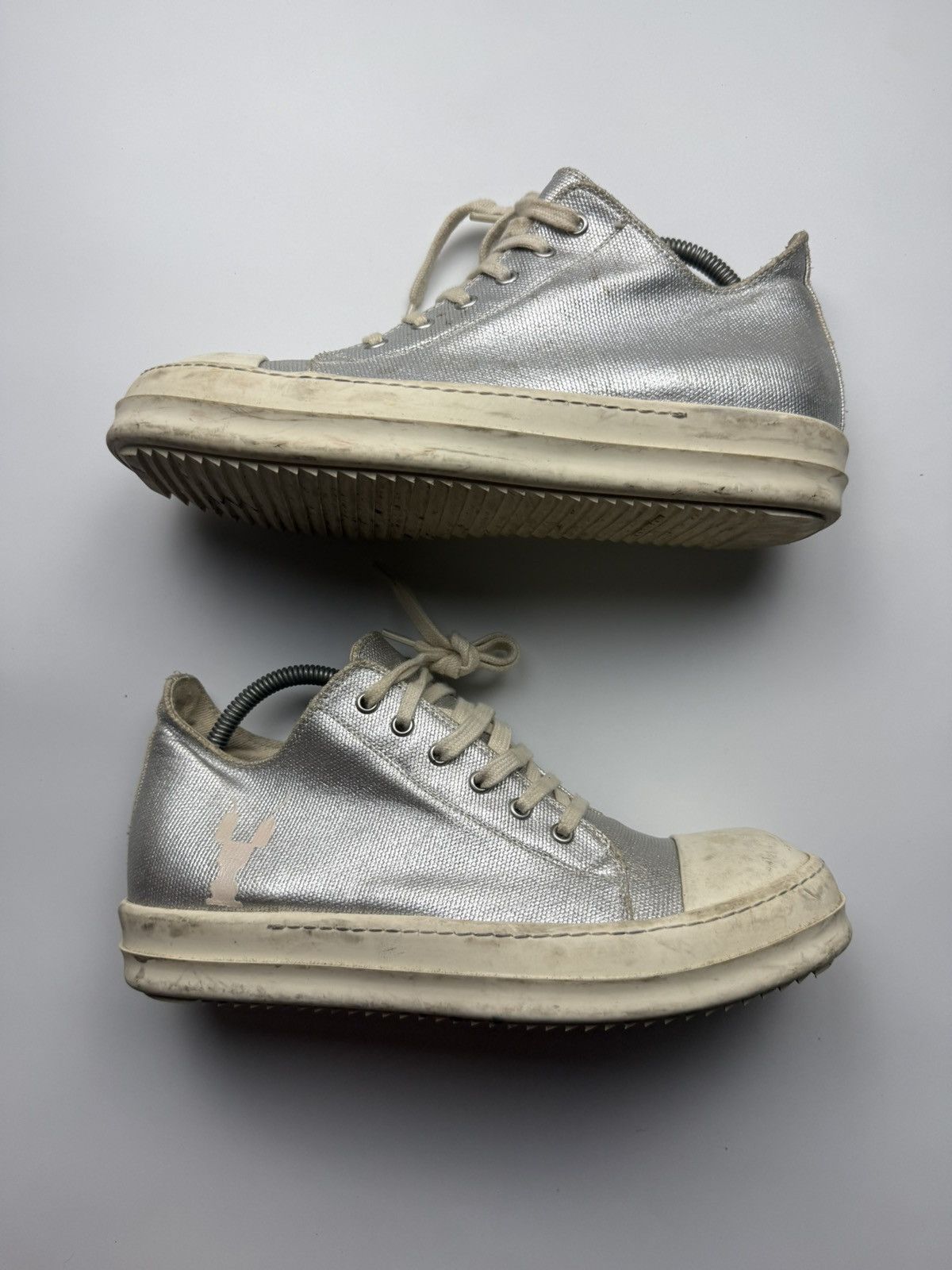 Rick Owens Rick Owens Drkshdw Silver Ramones Size US 9 / EU 42 - 2 Thumbnail