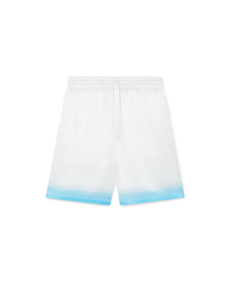Casablanca o1mle0326 Drawstring Silk Shorts Palm Springs Icon Size US 36 / EU 52 - 1 Thumbnail