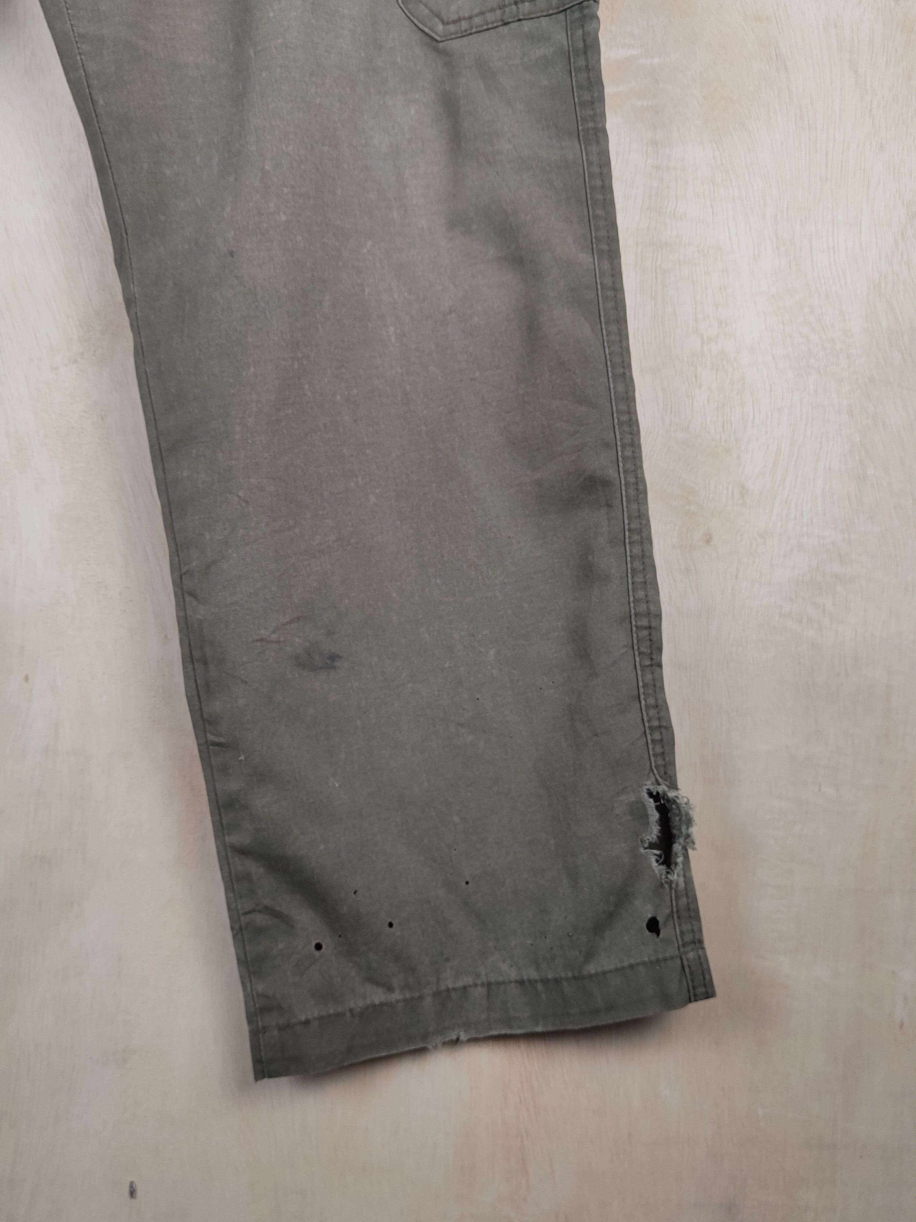 Japanese Brand O.R.G Olive Faded Multipocket Tactical Cargo Pants #S2453 Size US 31 - 9 Thumbnail
