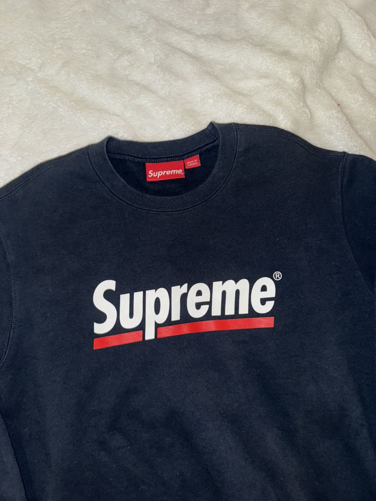 Supreme SUPREME Logo spellout crewneck sweatshirt size medium Size US M / EU 48-50 / 2 - 2 Thumbnail