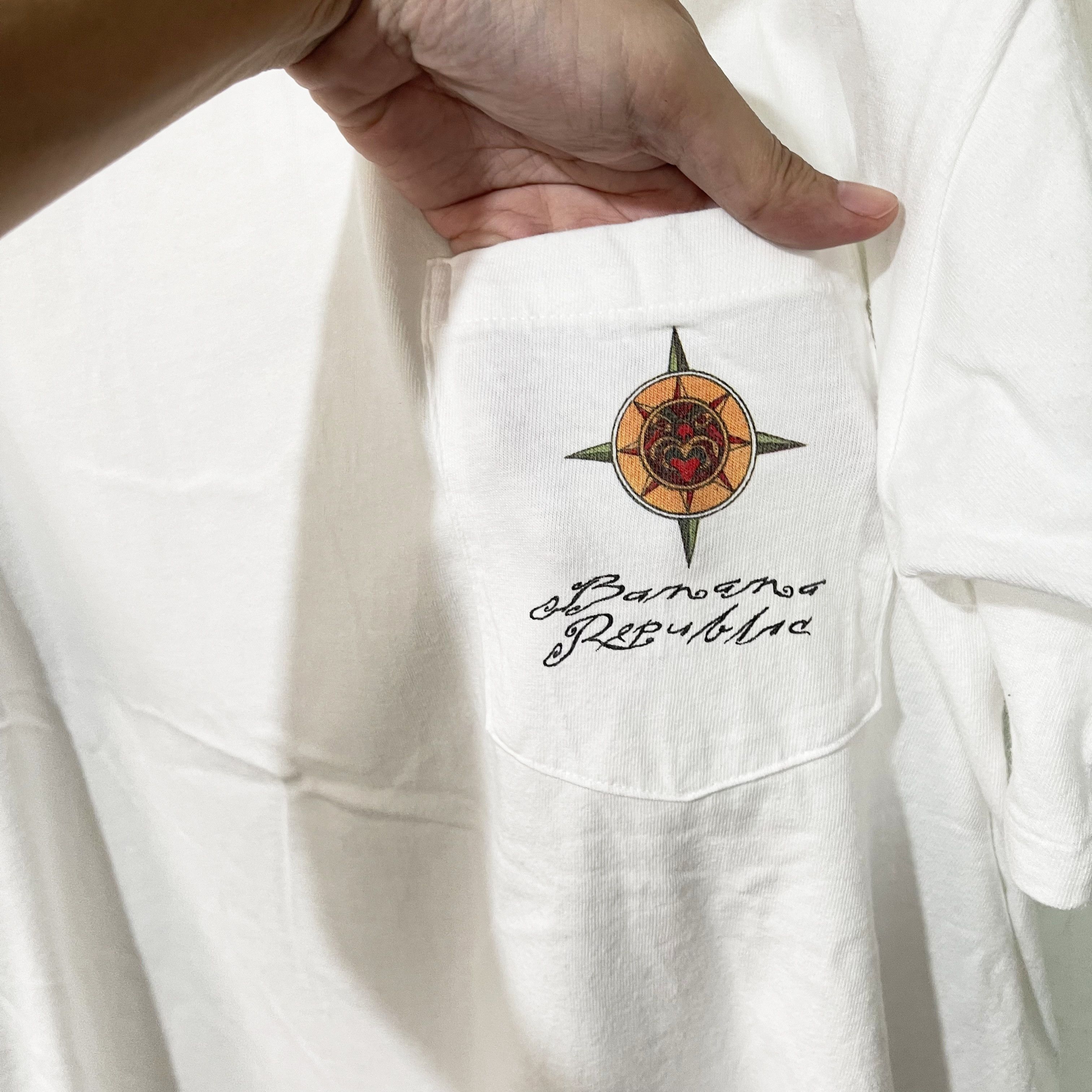 Banana Republic Vintage 90s Banana Republic Hawaiian Islands Pocket Tee Size US XL / EU 56 / 4 - 4 Thumbnail