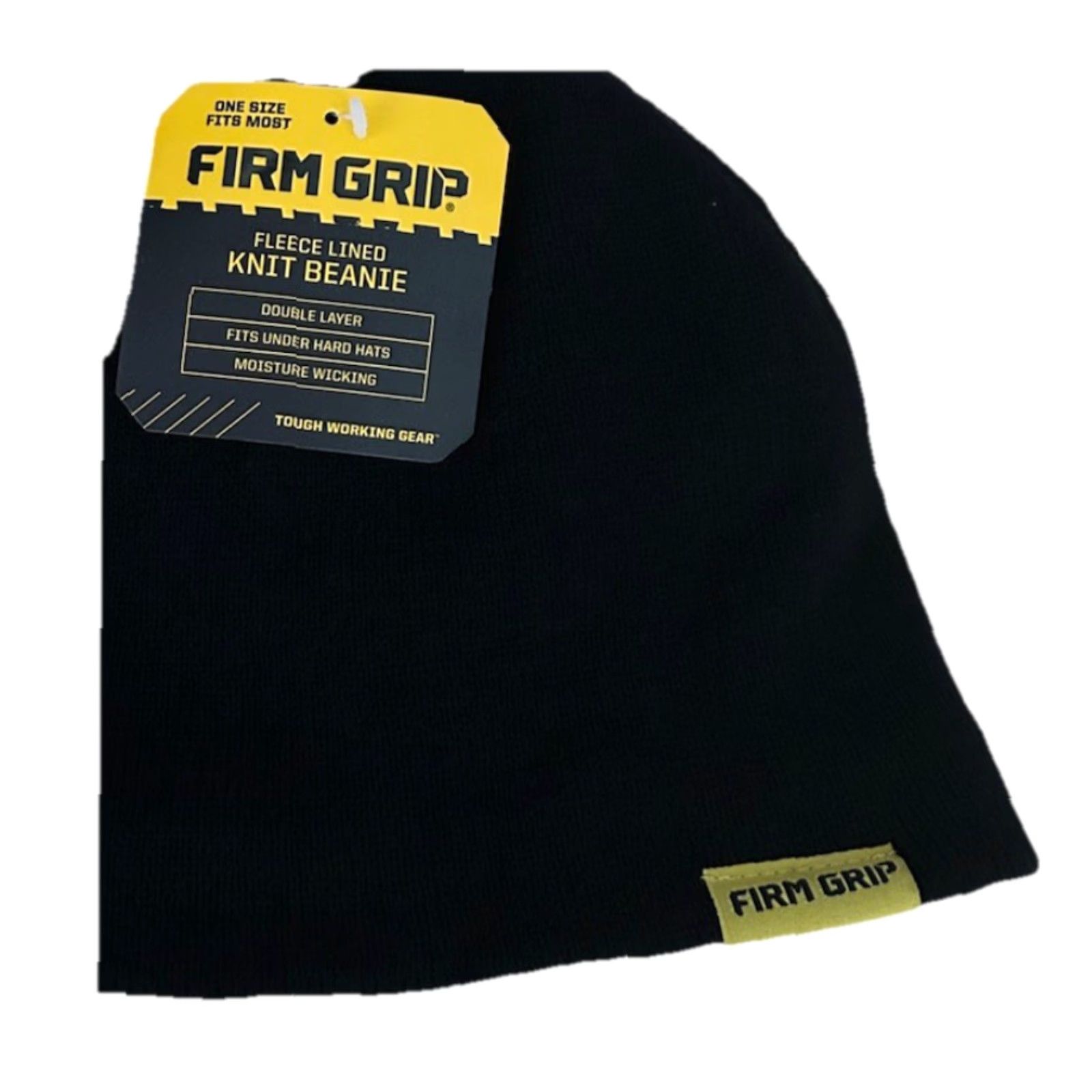 Vintage Firm Grip Beanie Knit Cap Hat One Size Black Fleece Lined Men Knit Winter 2024 New with Tags Size US M / EU 48-50 / 2 - 2 Thumbnail