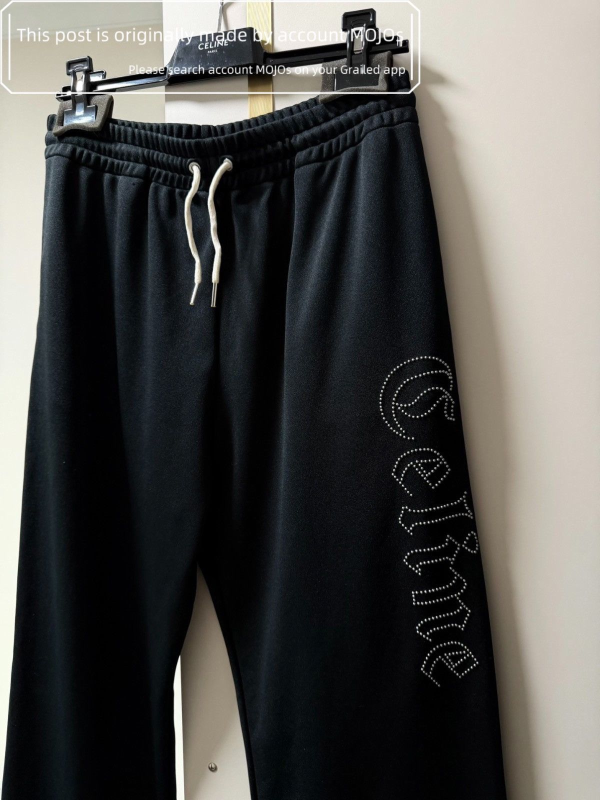 Celine Sz M Celine 22AW Rivet Logo Sweatpants mojos105154 Size US 32 / EU 48 - 2 Thumbnail